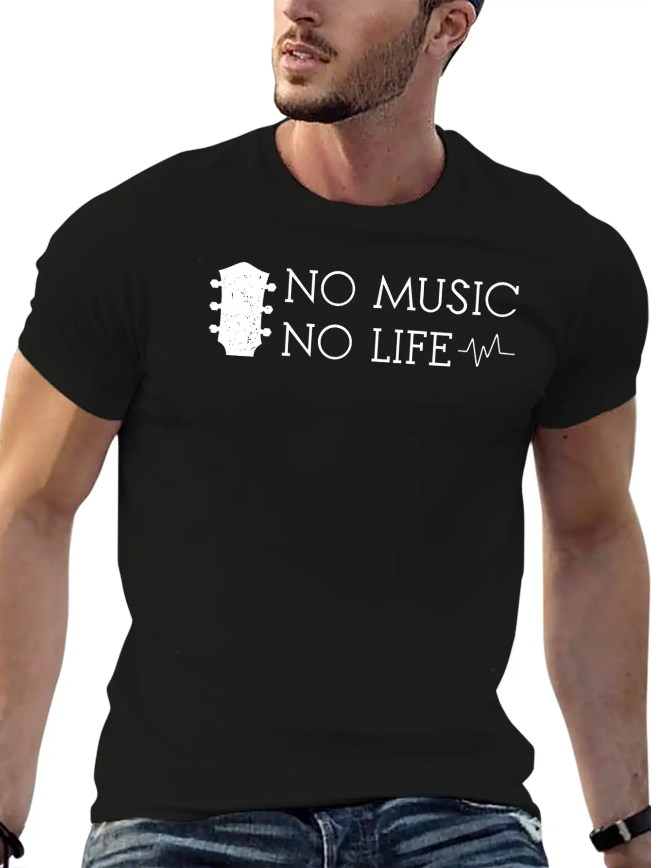 No Music No Life Basic Graphic T-Shirt – Daily Comfort In Soft Cotton