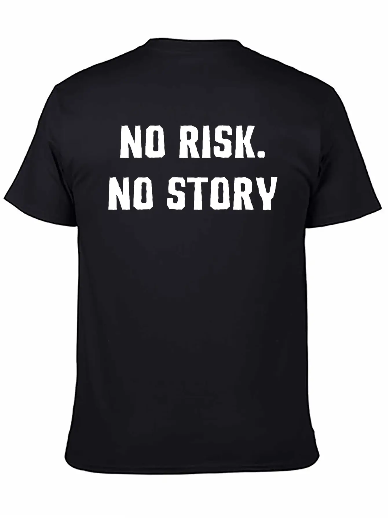 No Risk No Story T-Shirt Basic Graphic T-Shirt – Daily Comfort In Soft Cotton