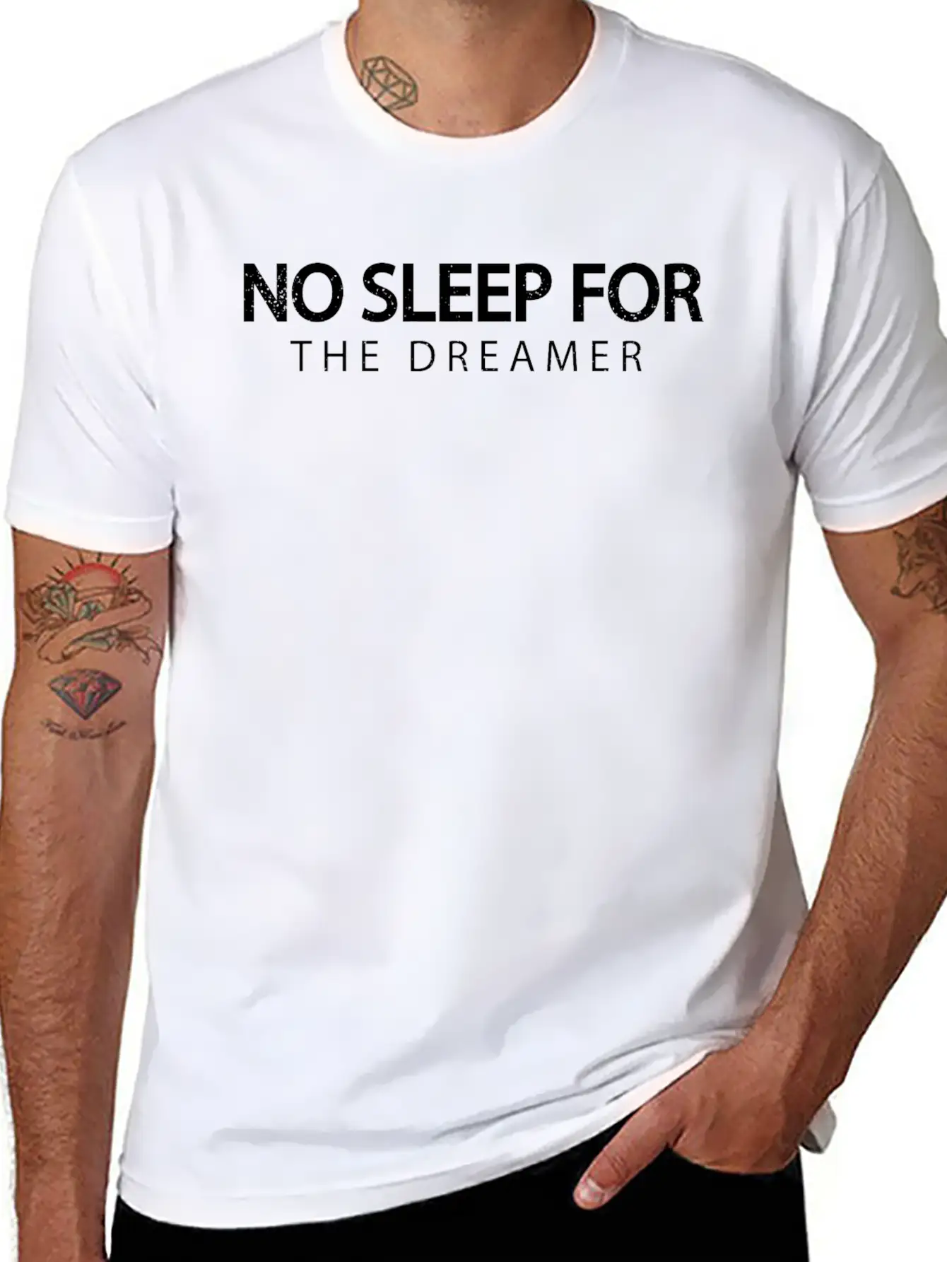 No Sleep For The Dreamer Unisex Casual T-Shirt – Clean Design For Daily Comfort