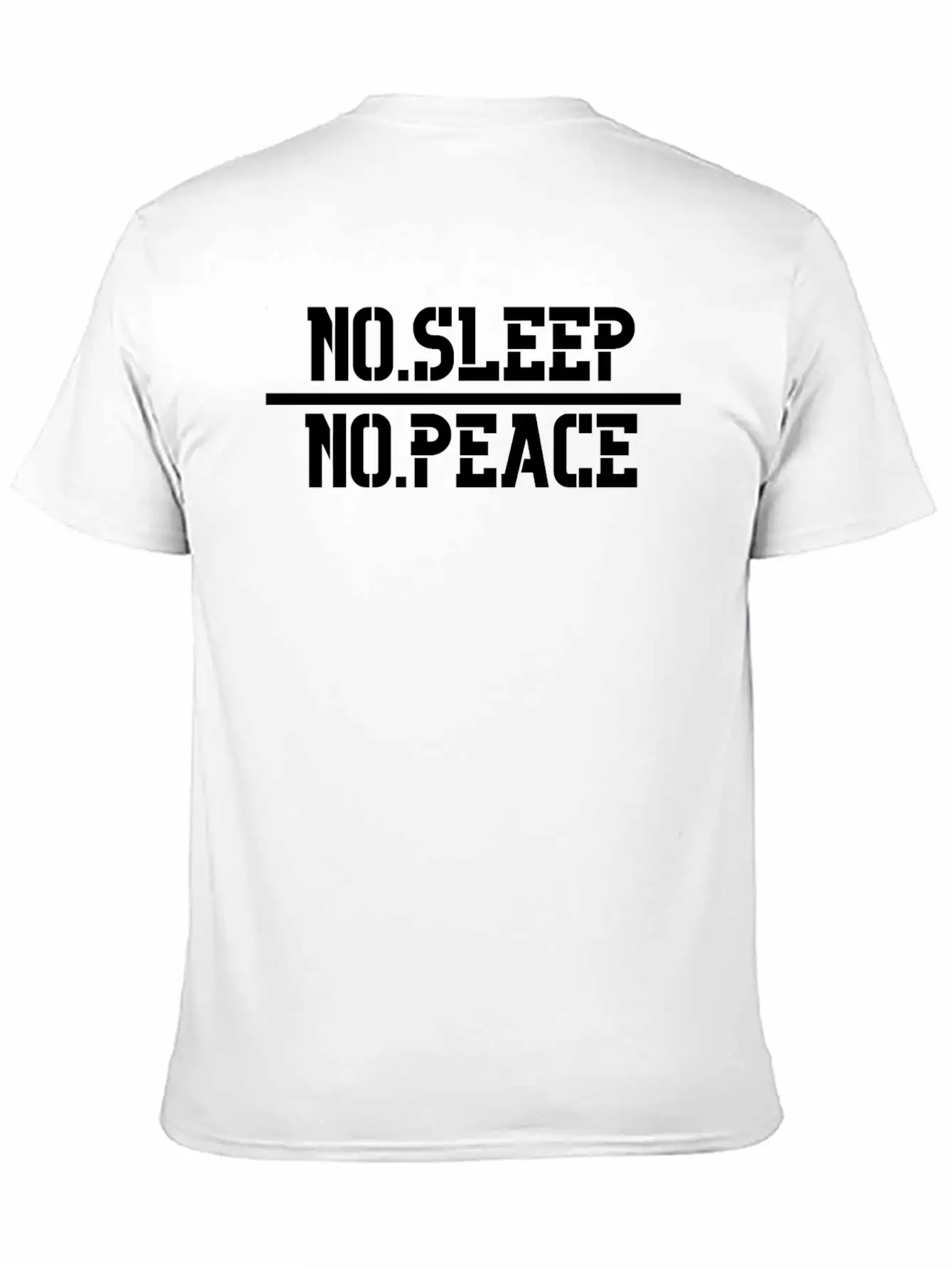 No Sleep, No Peace Lightweight Cotton T-Shirt – Daily Comfort Graphic Shirt
