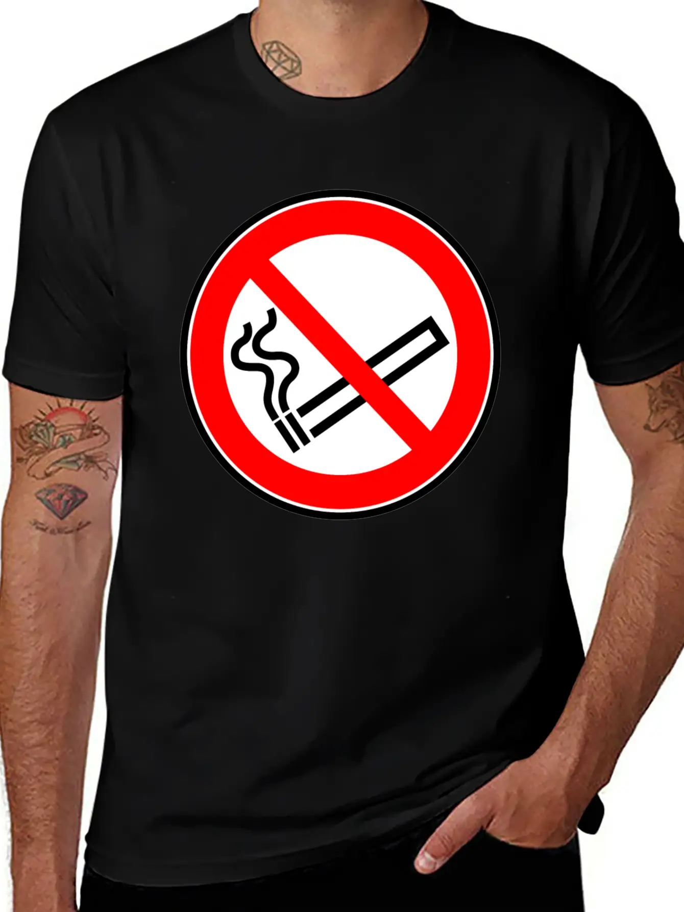 No Smoking Rauchen Raucher2 Modern Fit Casual T-Shirt – Clean And Versatile Design