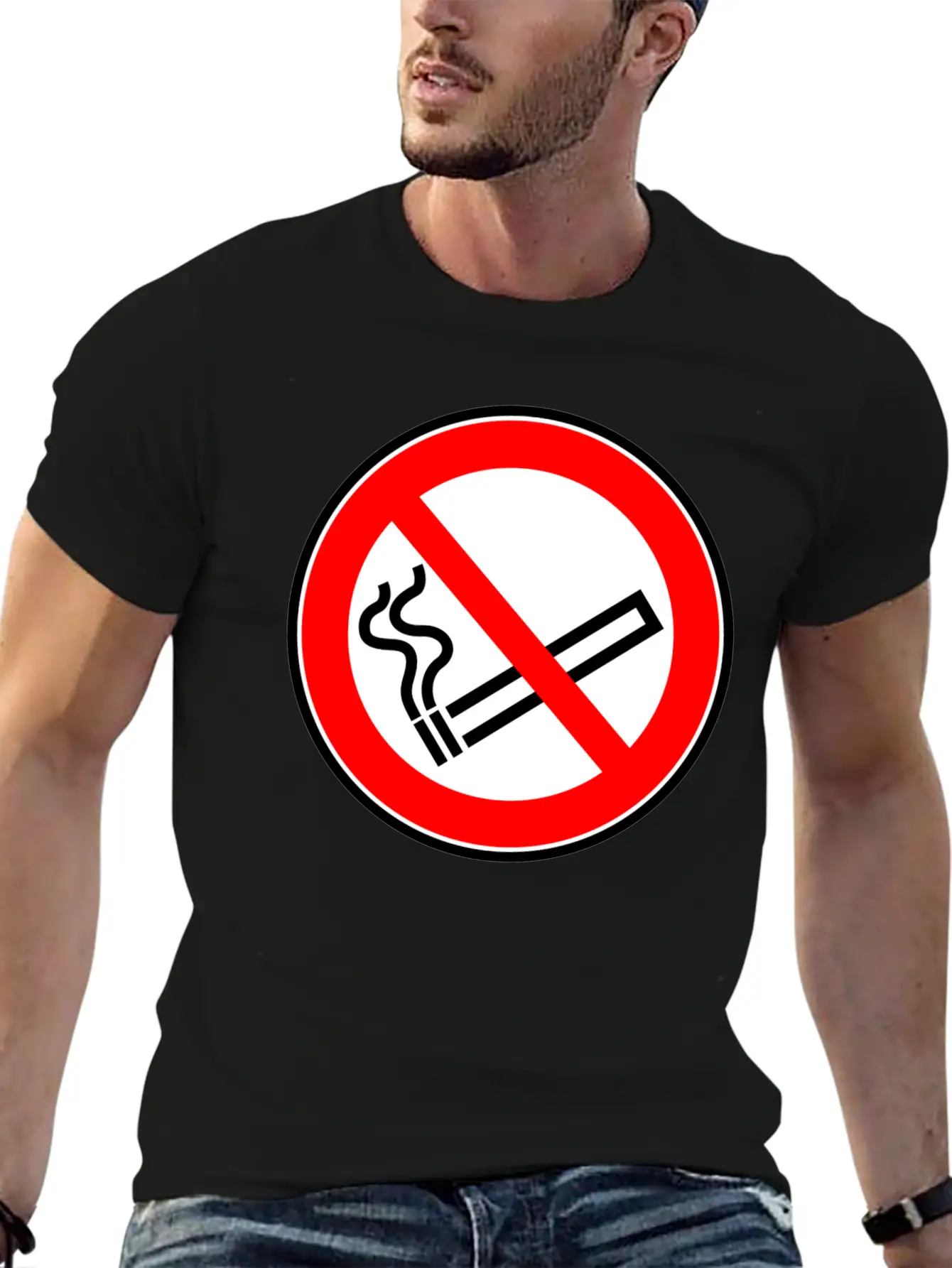 No Smoking Rauchen Raucher2 Modern Fit Casual T-Shirt – Clean And Versatile Design