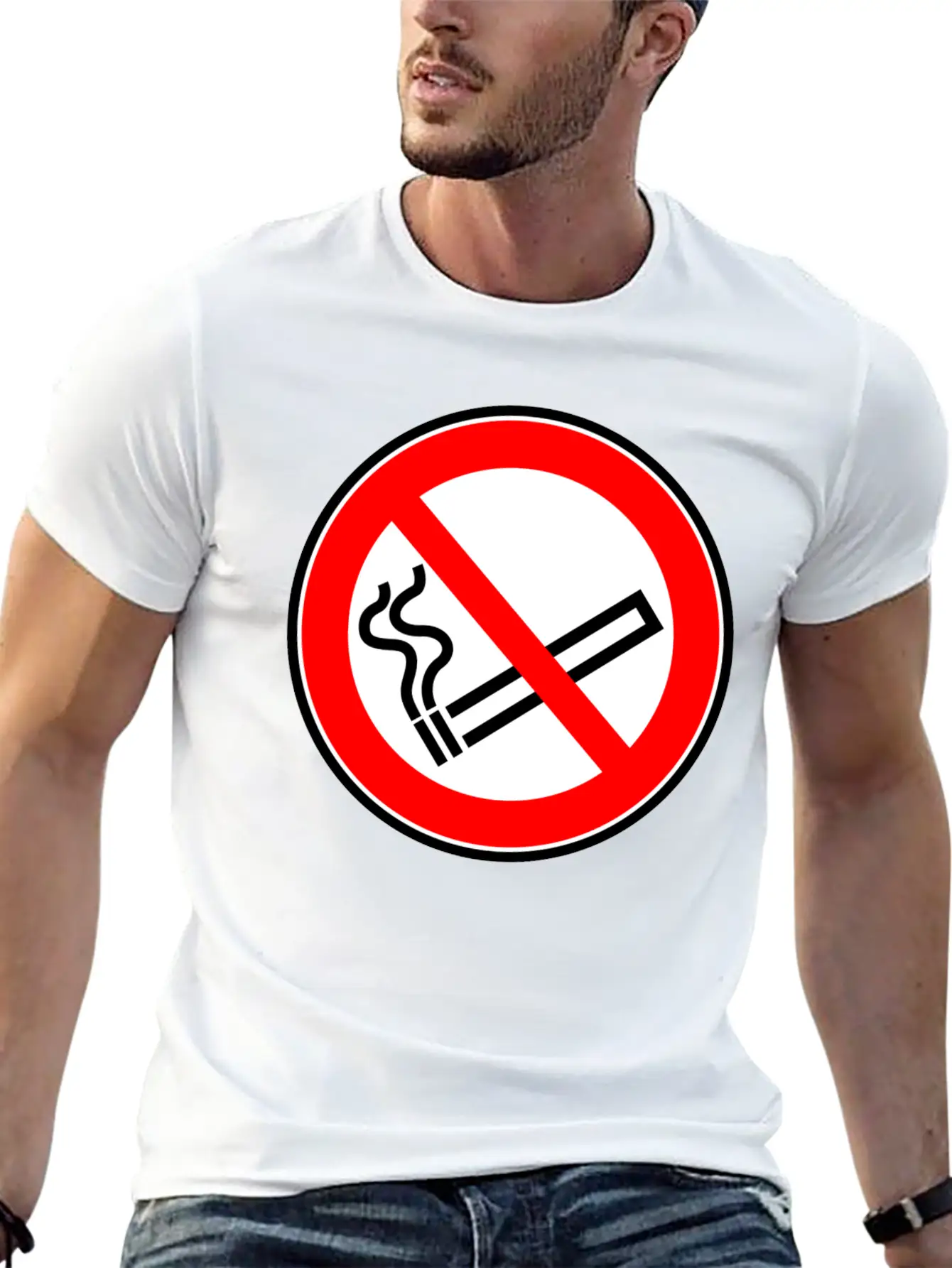 No Smoking Rauchen Raucher2 Modern Fit Casual T-Shirt – Clean And Versatile Design