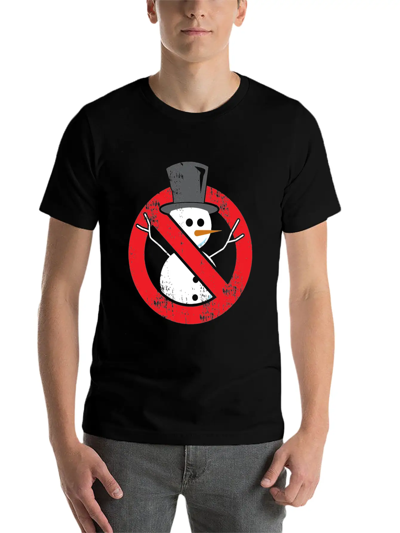 No Snowman Forbidden Anti Christmas Fun Sweater Comfortable Minimalist Graphic Tee – Summer Style Essential