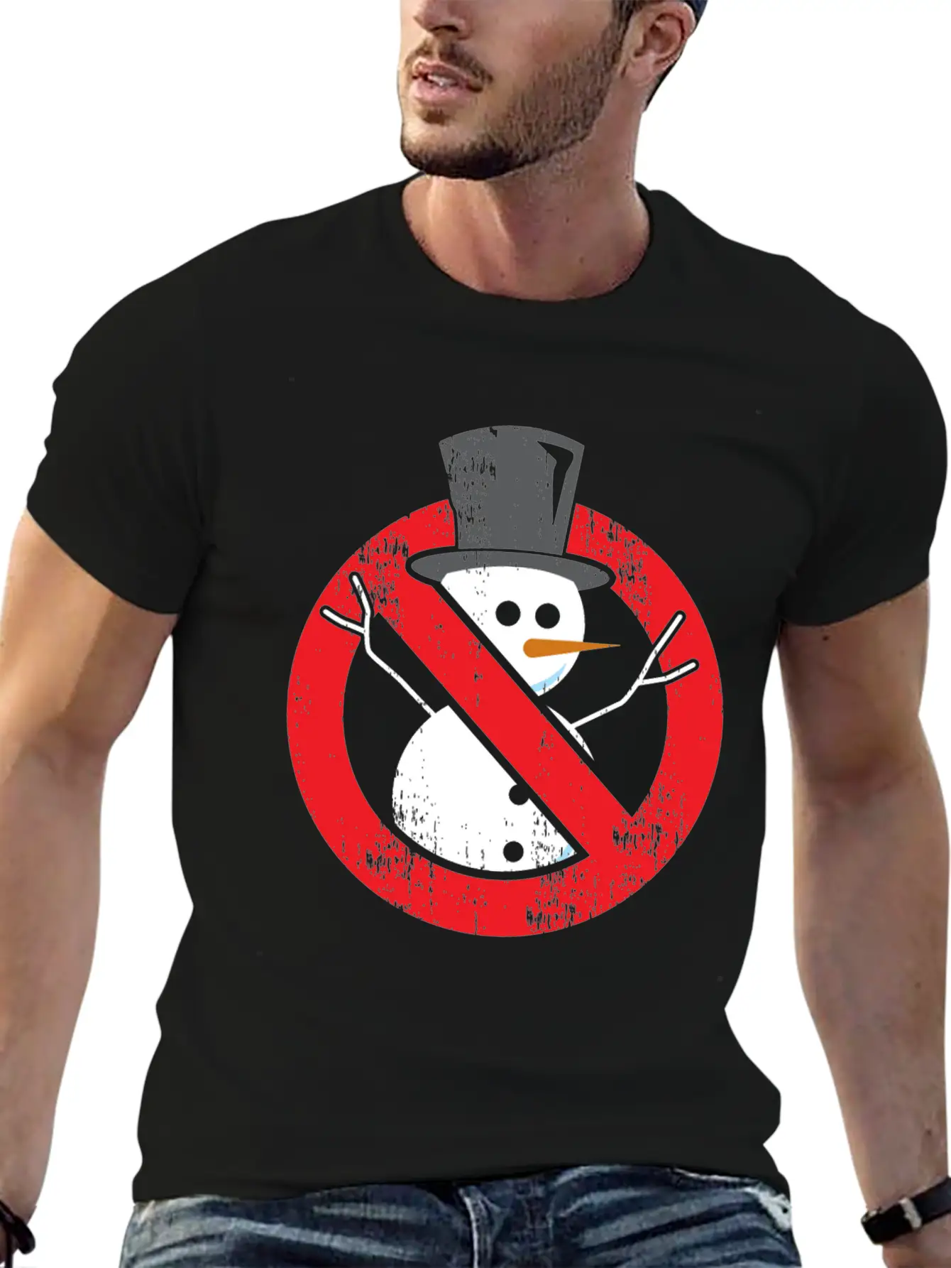 No Snowman Forbidden Anti Christmas Fun Sweater Comfortable Minimalist Graphic Tee – Summer Style Essential