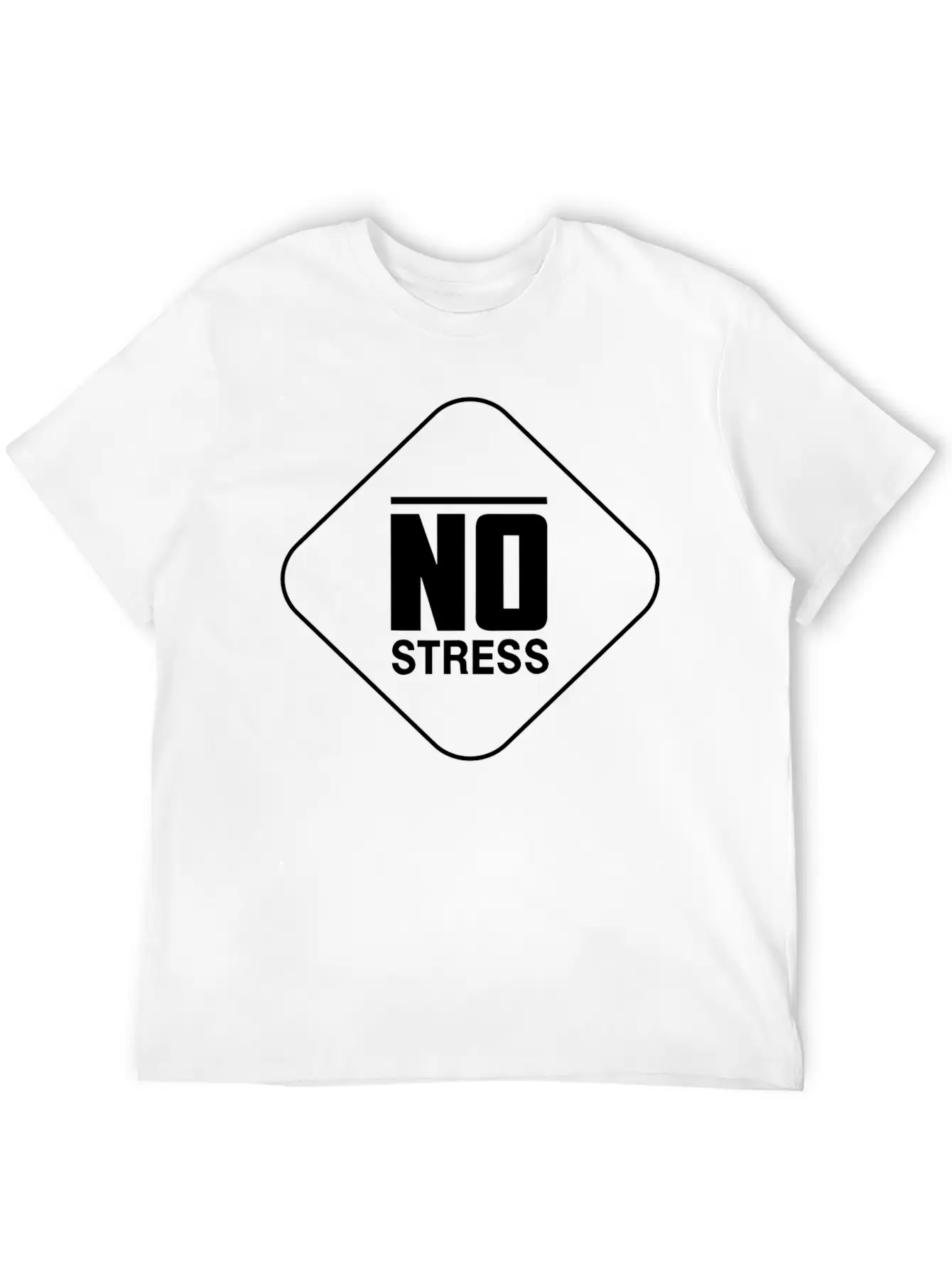 No Stress Basic Graphic T-Shirt – Daily Comfort In Soft Cotton