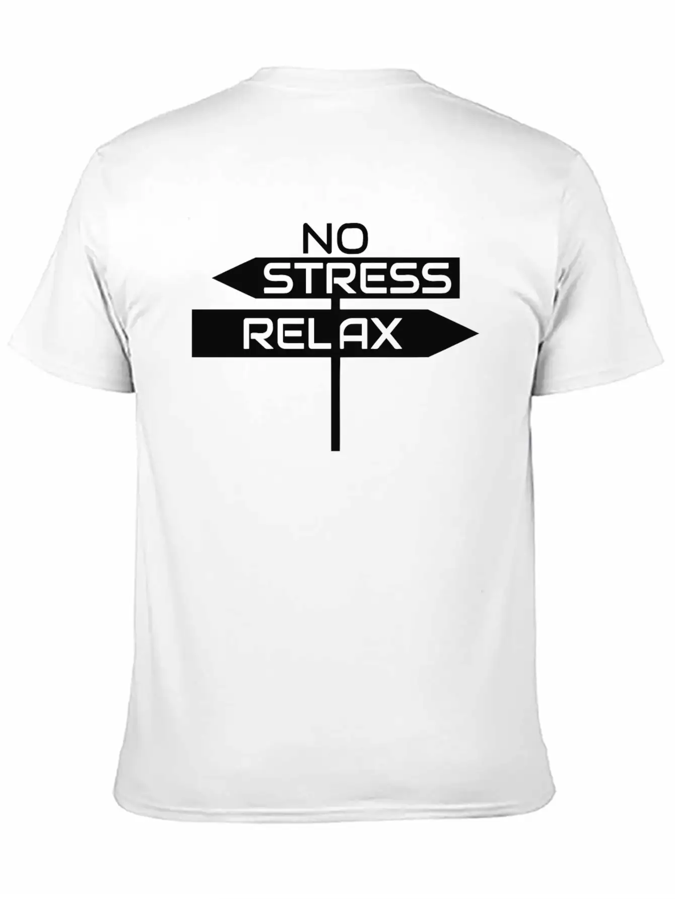 No Stress RELAX Lightweight Cotton T-Shirt – Daily Comfort Graphic Shirt