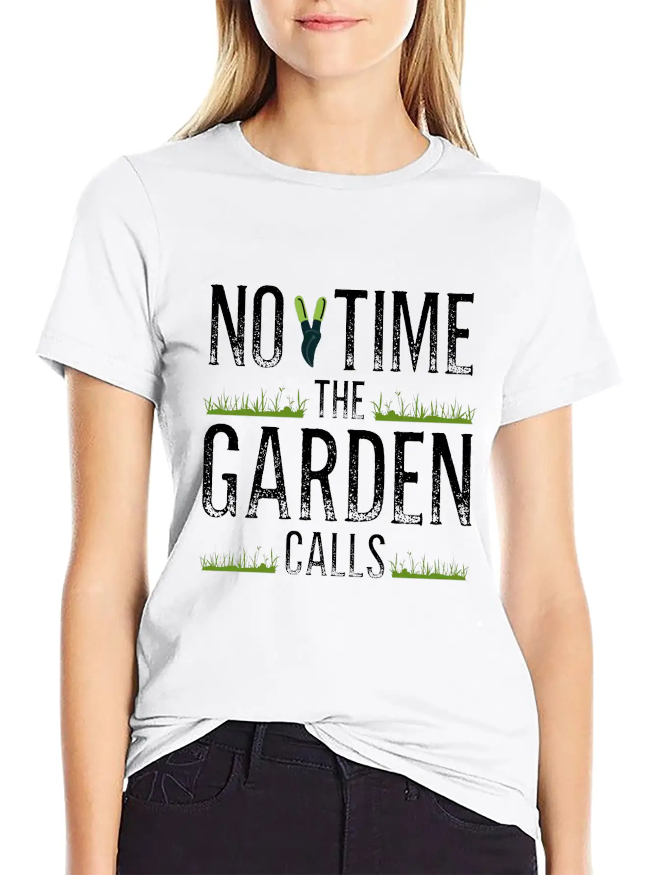 No Time The Garden Calls Comfortable Minimalist Graphic Tee – Summer Style Essential