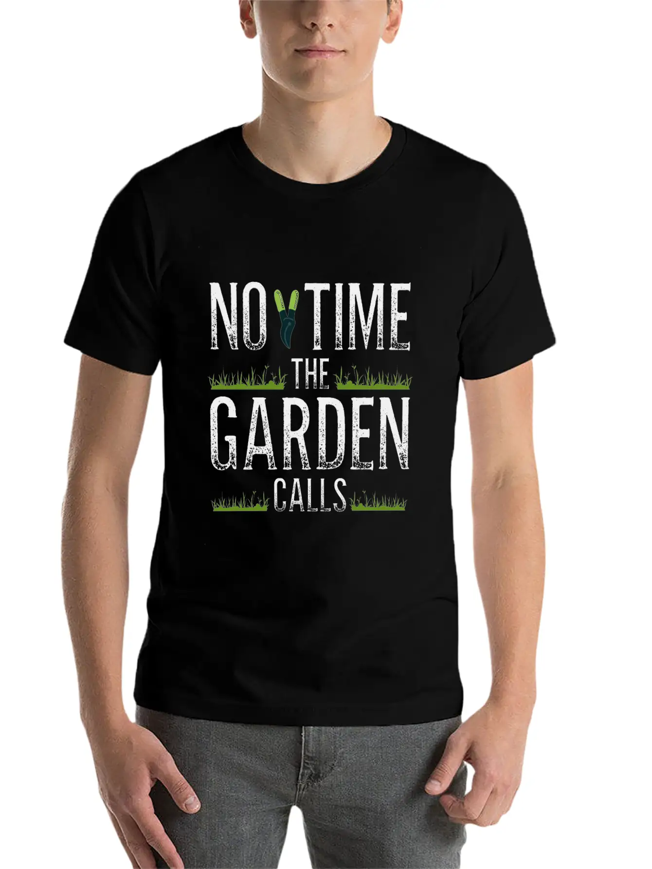 No Time The Garden Calls Comfortable Minimalist Graphic Tee – Summer Style Essential