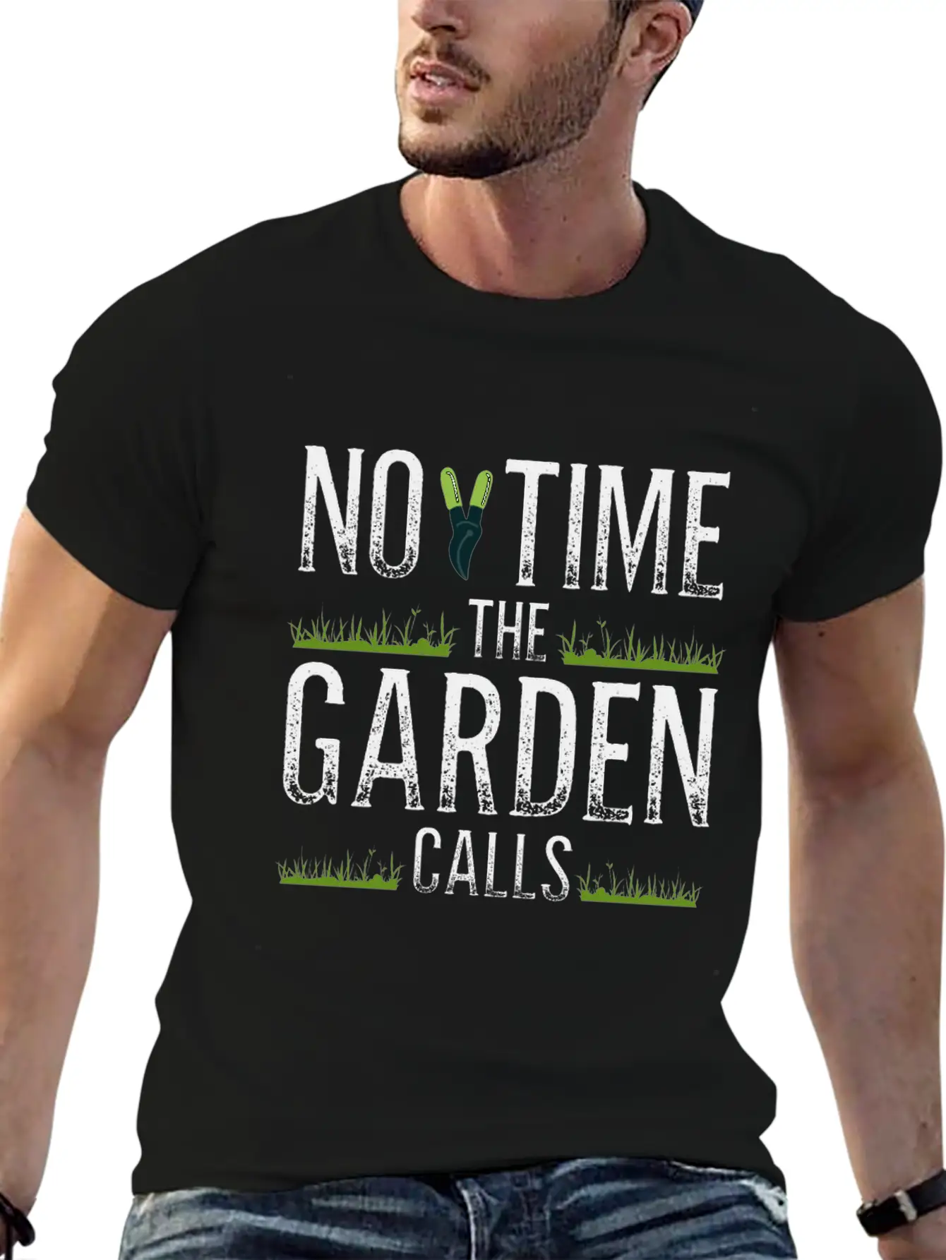 No Time The Garden Calls Comfortable Minimalist Graphic Tee – Summer Style Essential