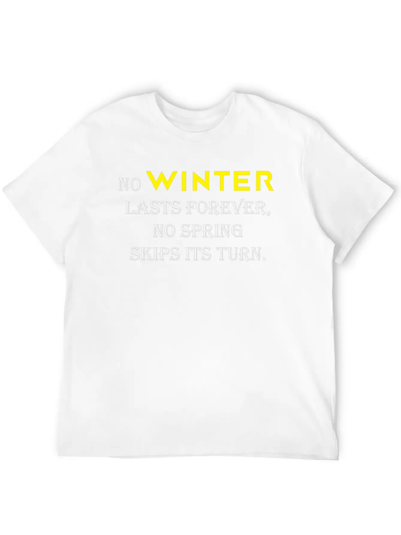 NO WINTER Unisex Casual T-Shirt – Clean Design For Daily Comfort