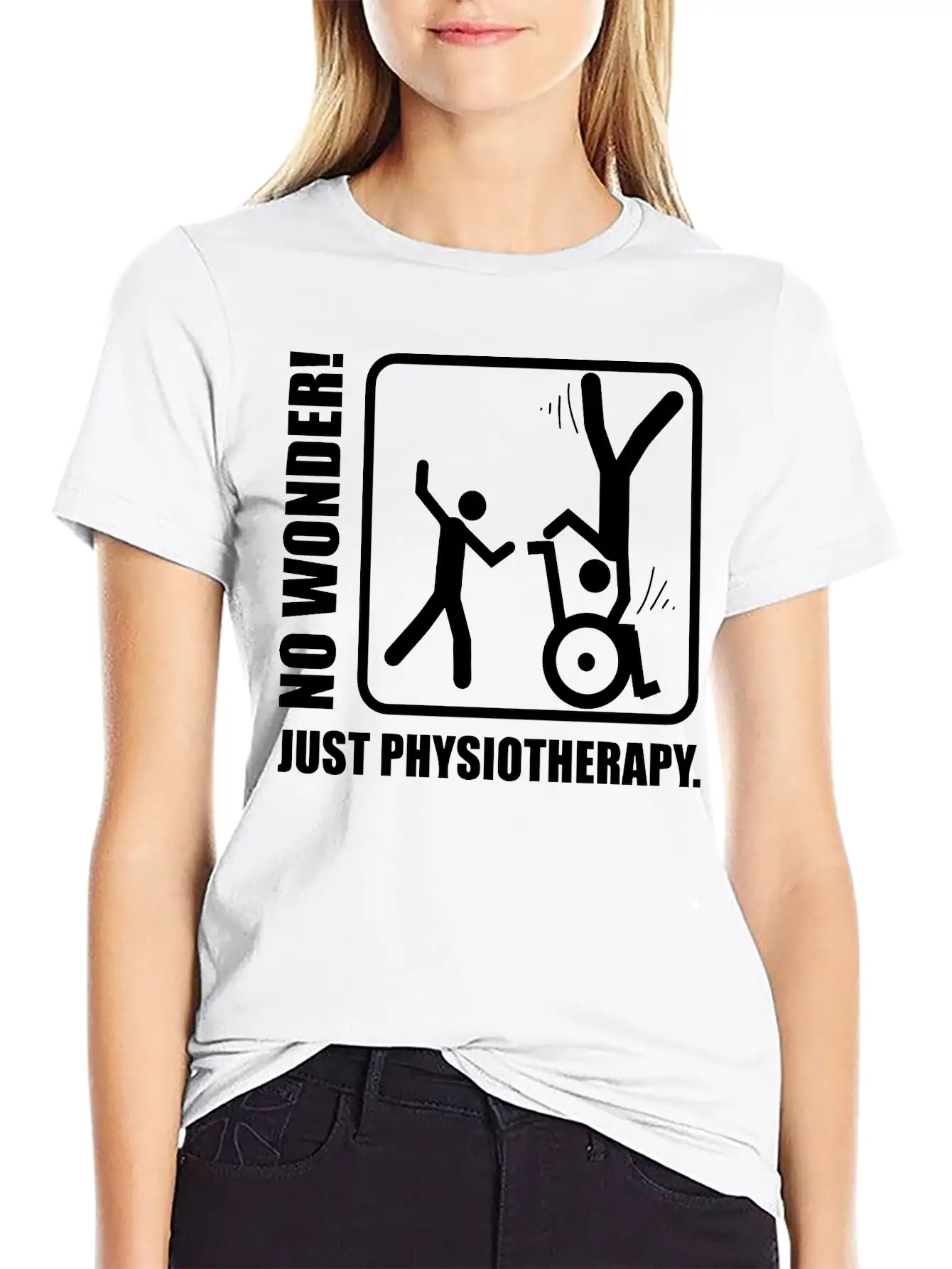 No Wonder! Just Physiotherapy. Unisex Casual T-Shirt – Clean Design For Daily Comfort