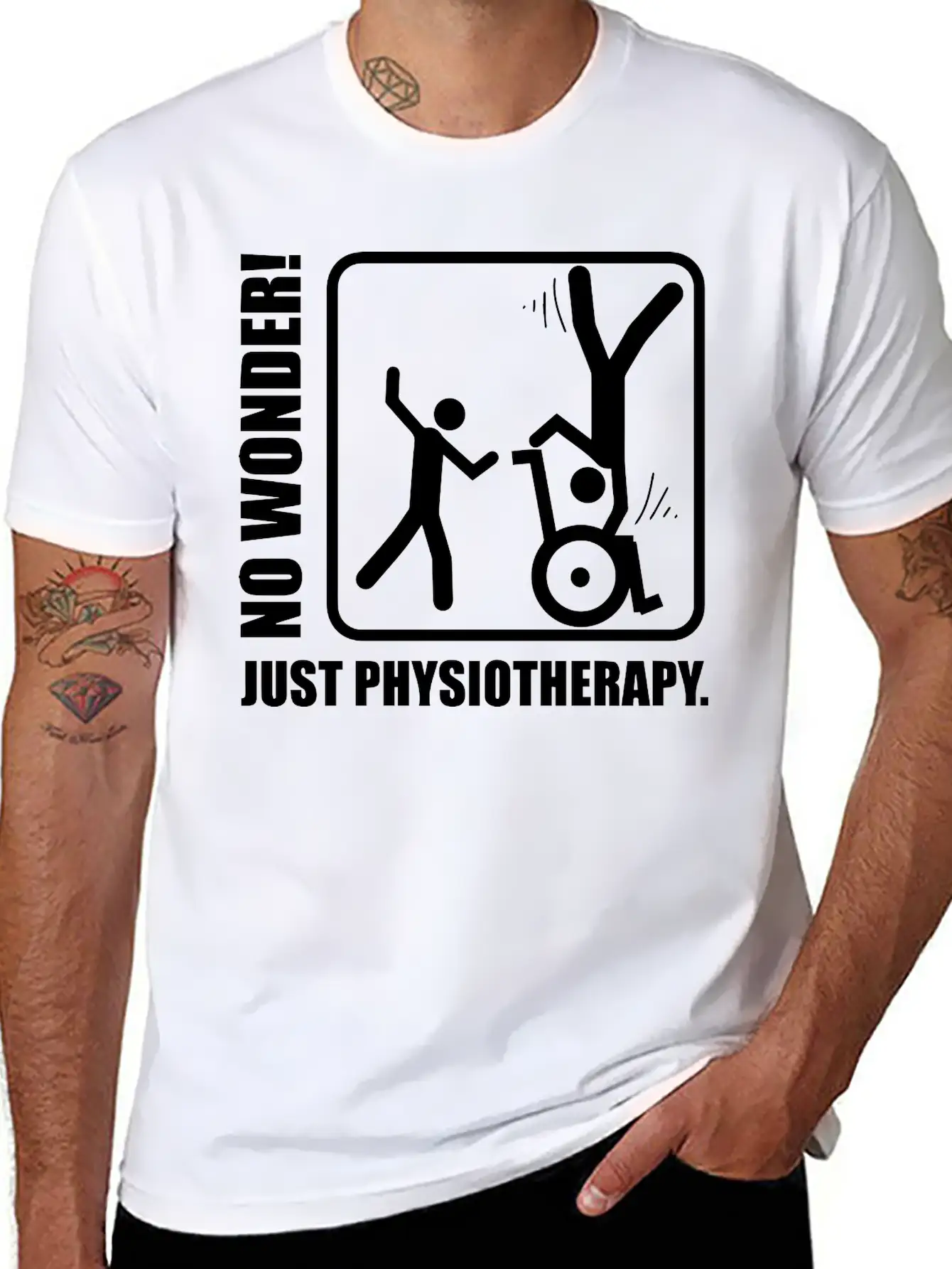 No Wonder! Just Physiotherapy. Unisex Casual T-Shirt – Clean Design For Daily Comfort