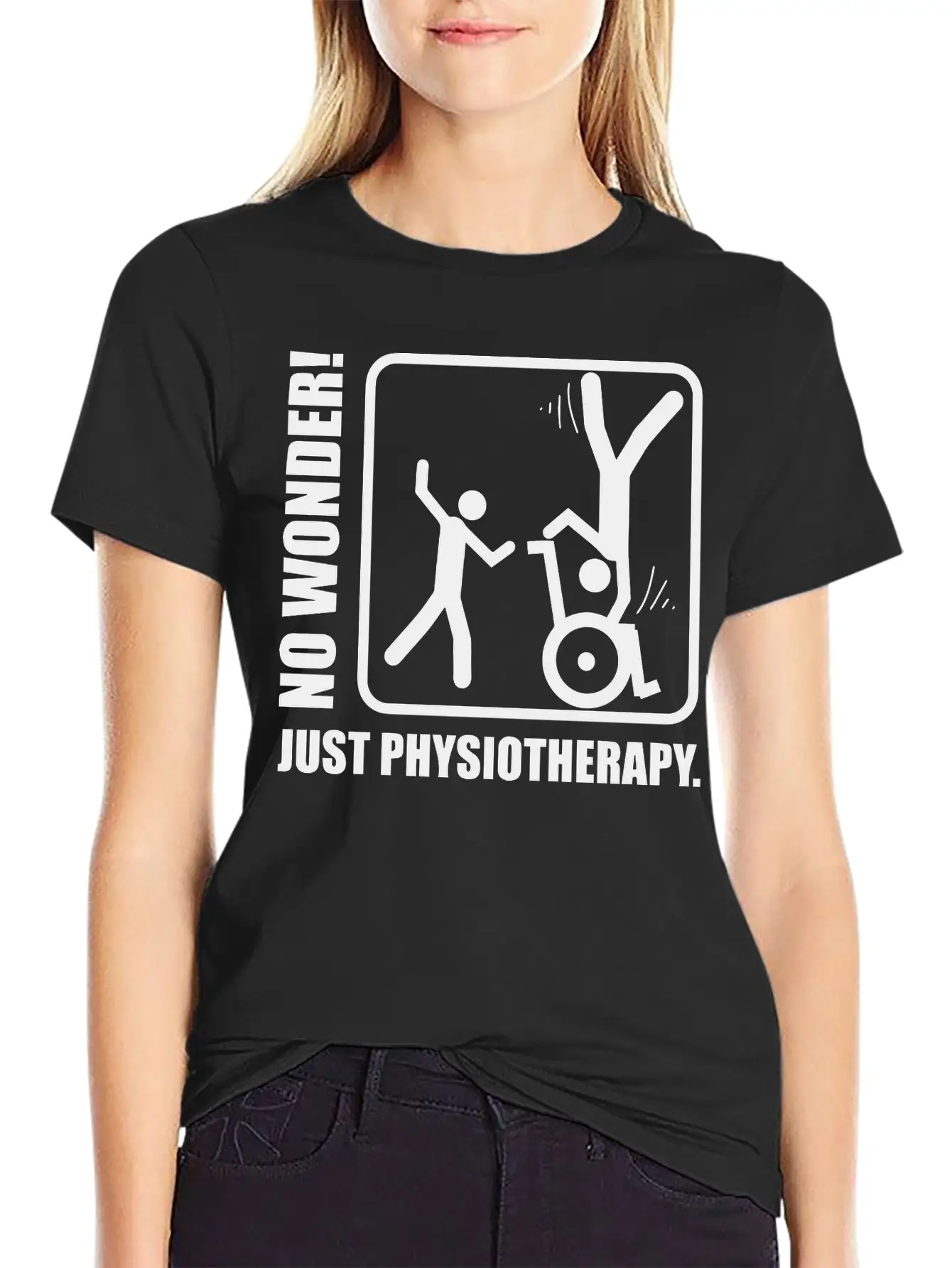 No Wonder! Just Physiotherapy. Unisex Casual T-Shirt – Clean Design For Daily Comfort