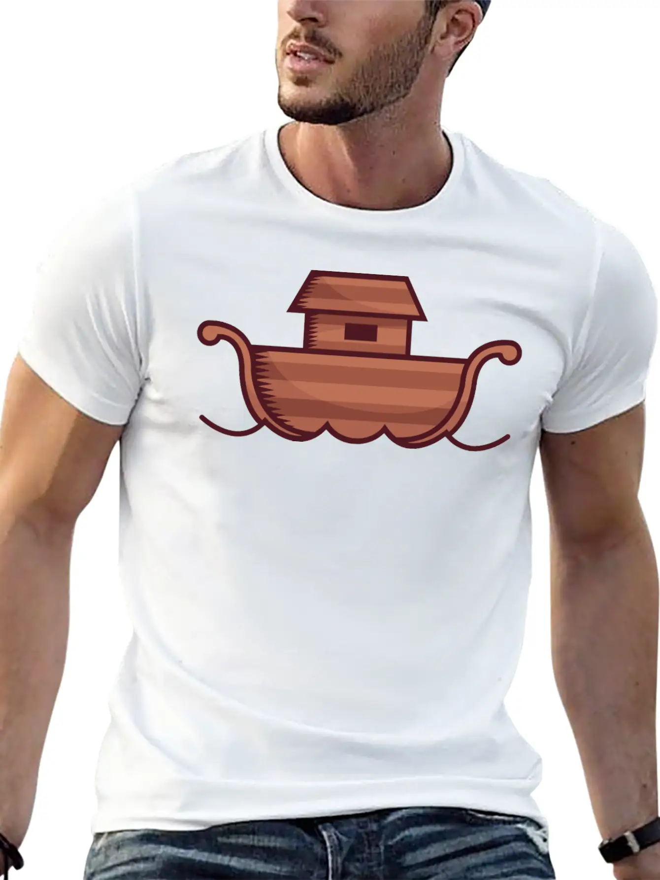 Noah Built An Ark As Commanded By Modern Fit Casual T-Shirt – Clean And Versatile Design