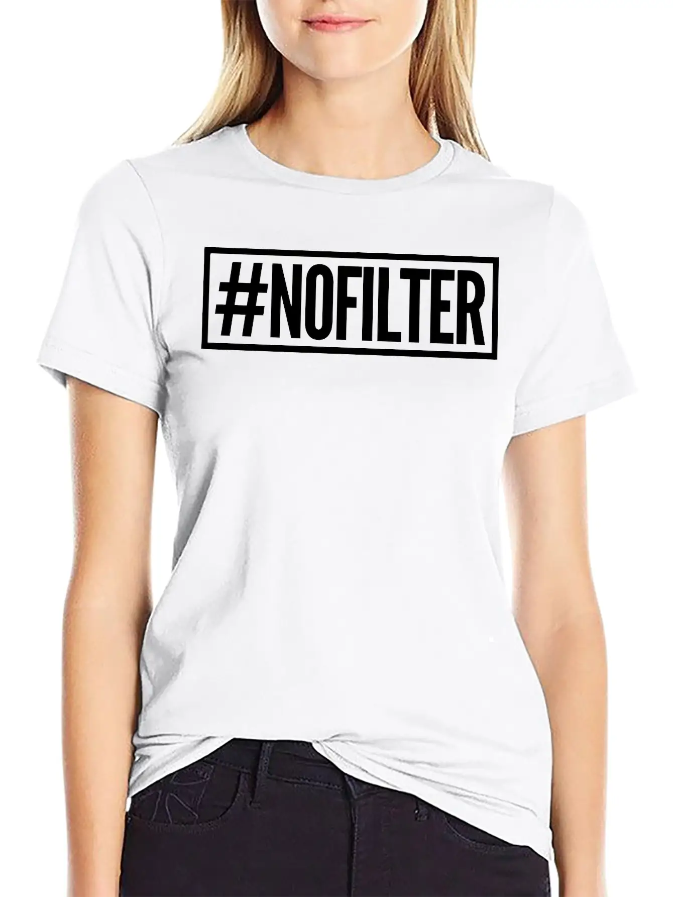 #nofilter Unisex Casual T-Shirt – Clean Design For Daily Comfort