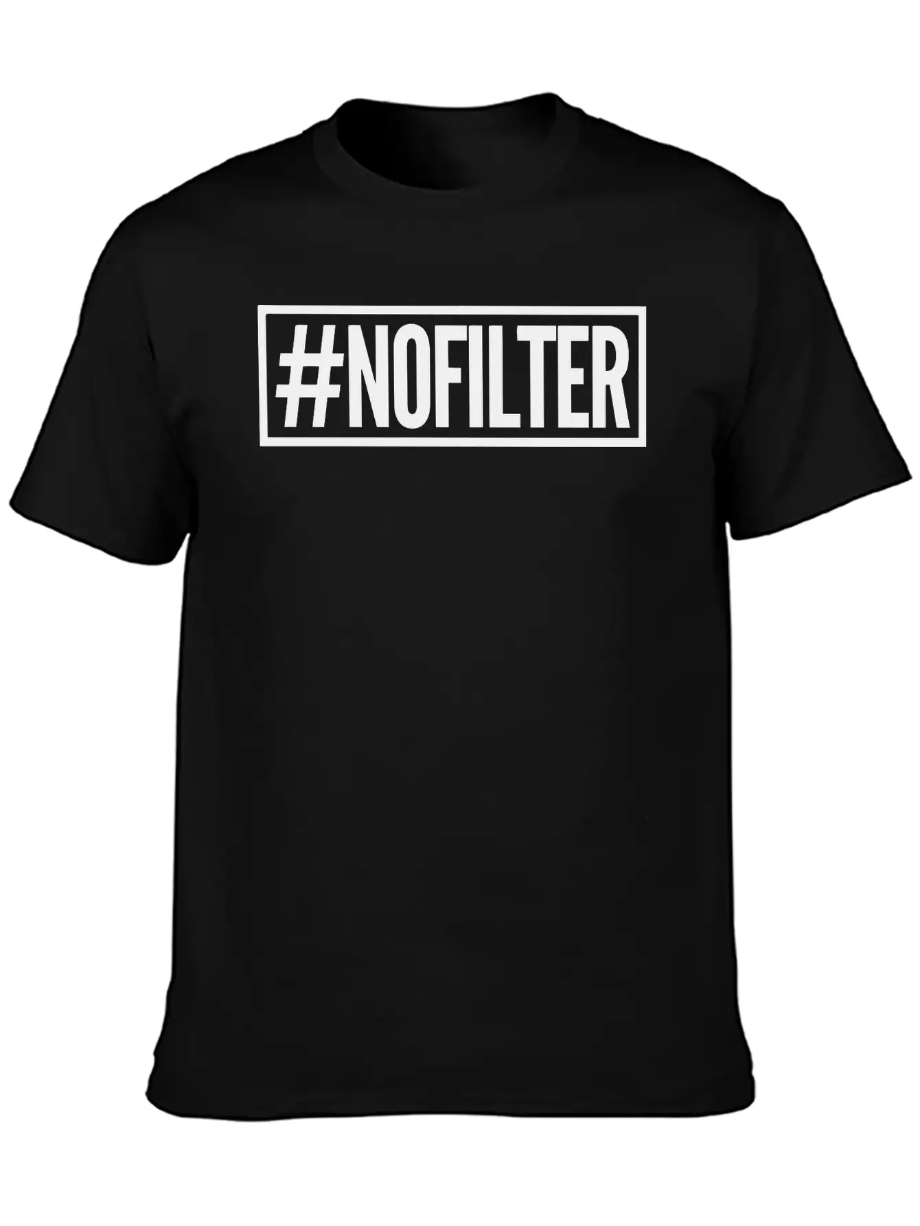 #nofilter Unisex Casual T-Shirt – Clean Design For Daily Comfort