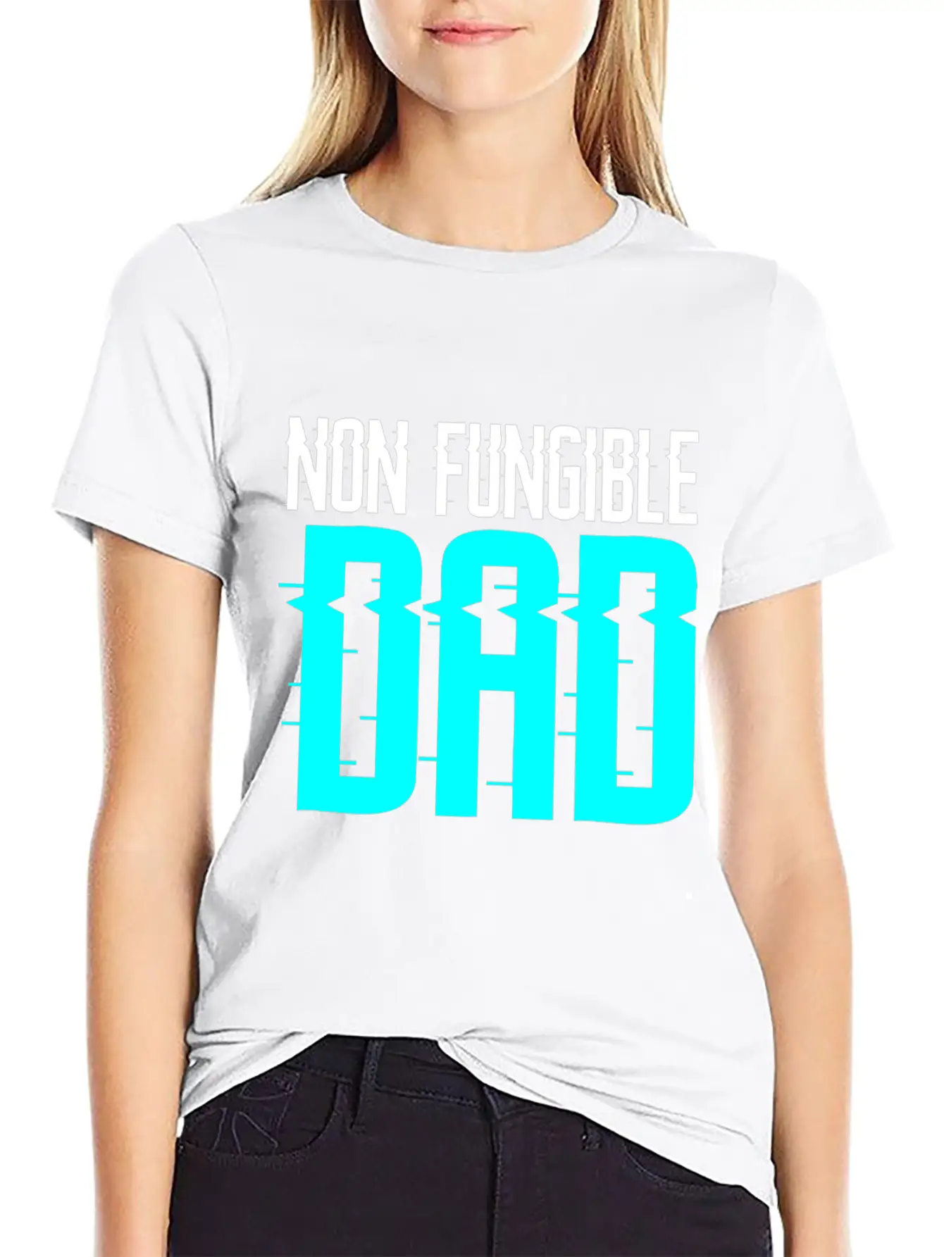 Non Fungible Dad Design For Funny NFT Lover Dad Essential Cotton Tee For Daily Outfits – Unisex Style