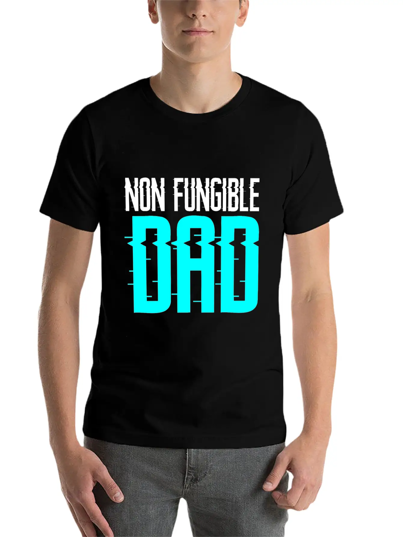 Non Fungible Dad Design For Funny NFT Lover Dad Essential Cotton Tee For Daily Outfits – Unisex Style