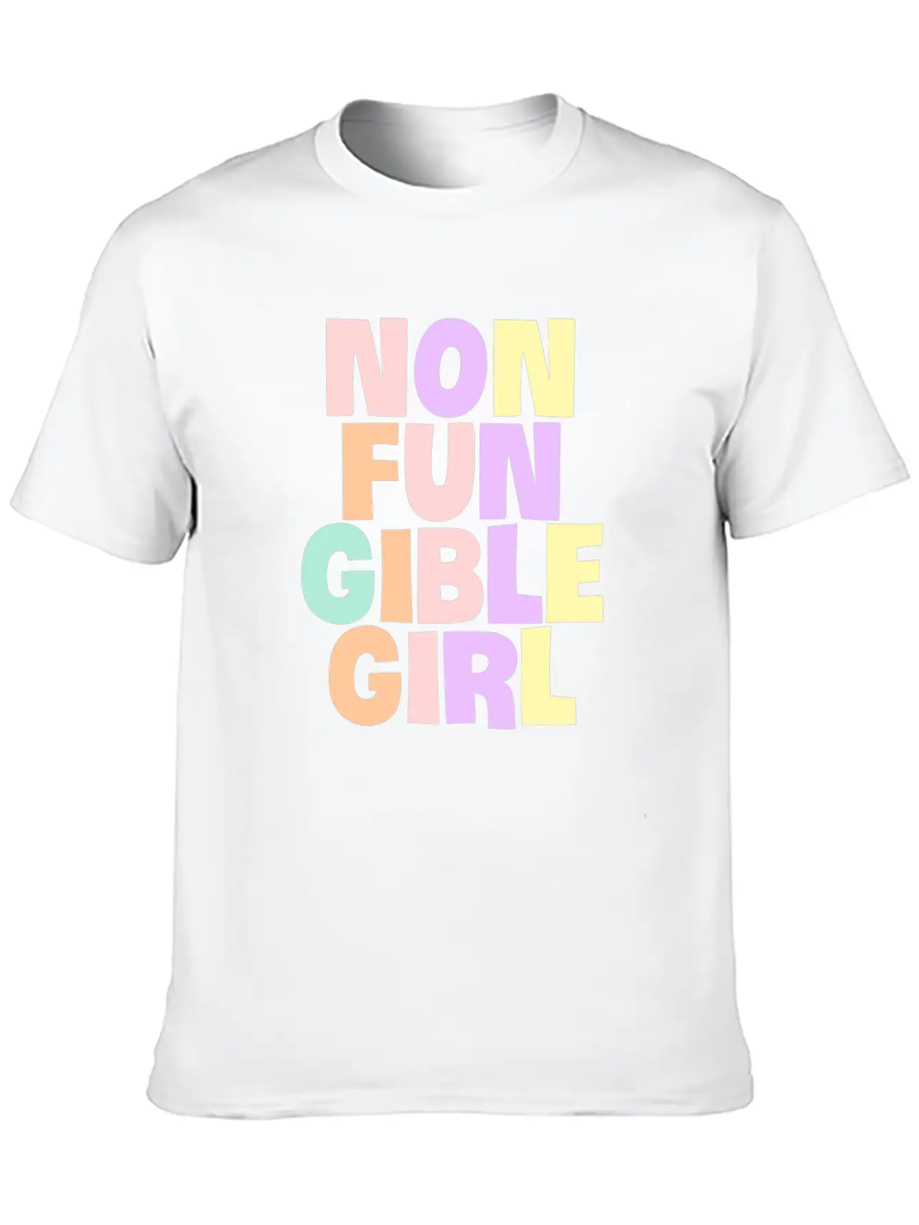 NON FUNGIBLE GIRL - NON FUNGIBLE TOKEN LOVE Unisex Casual T-Shirt – Clean Design For Daily Comfort