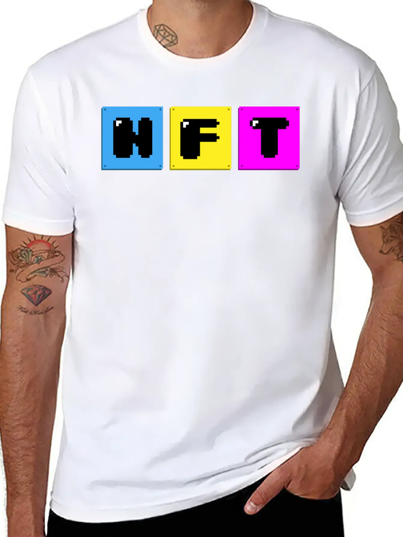 Non-Fungible Tokens Crypto NFT Art Classic Fit Graphic Tee For Daily Comfort – Unisex Cotton Shirt