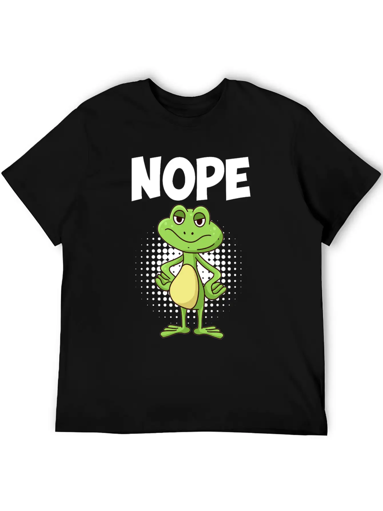 Nope! Humor Frog Sarcasm Simply No Basic Graphic T-Shirt – Daily Comfort In Soft Cotton