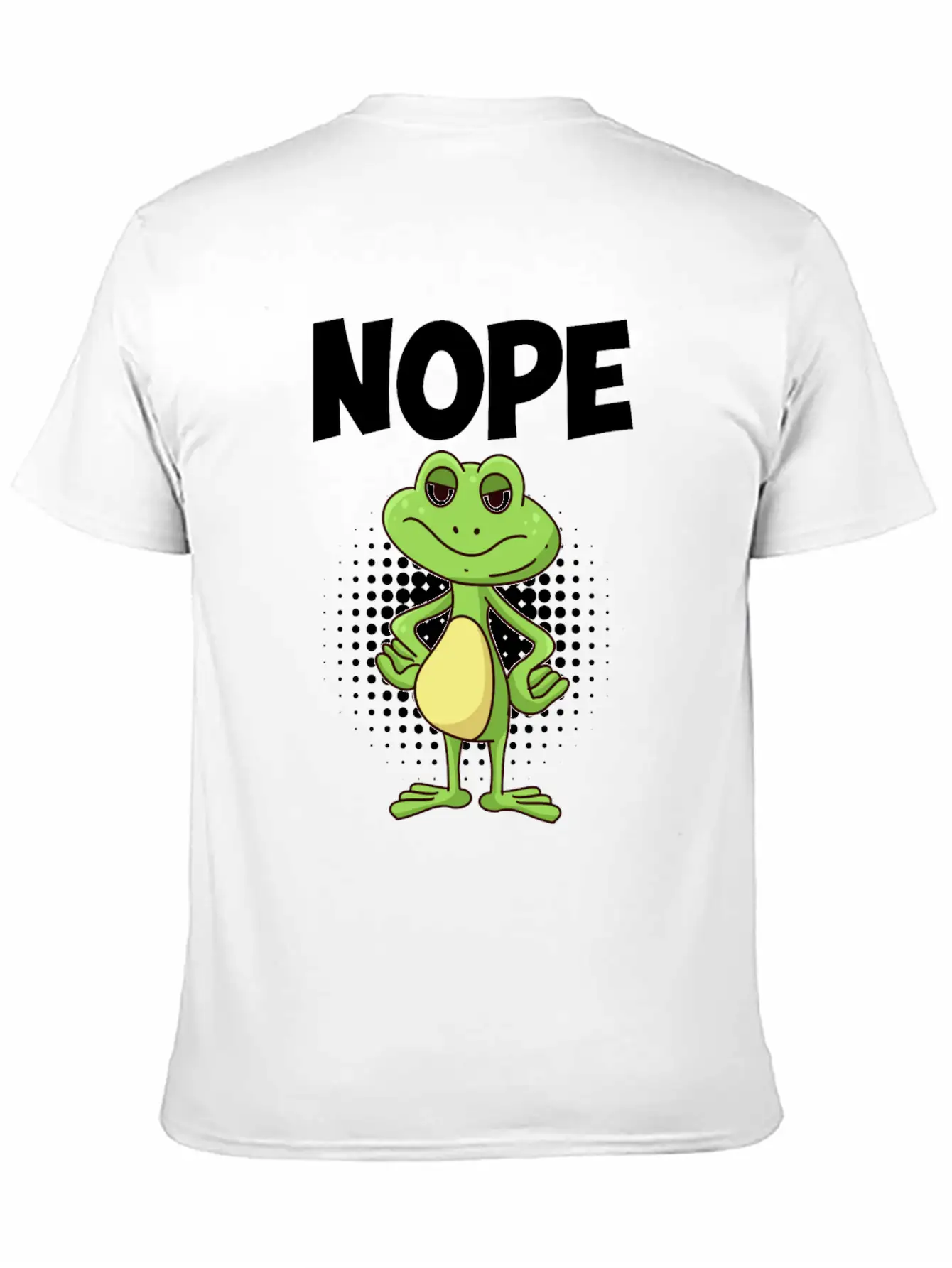 Nope! Humor Frog Sarcasm Simply No Basic Graphic T-Shirt – Daily Comfort In Soft Cotton