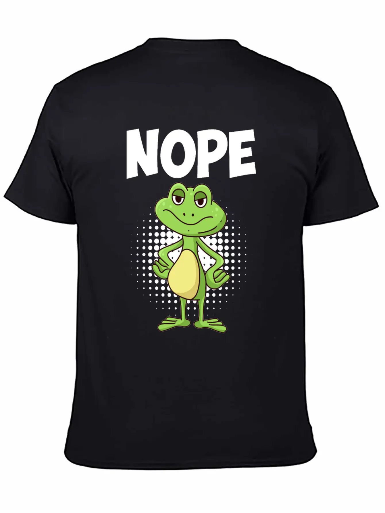Nope! Humor Frog Sarcasm Simply No Basic Graphic T-Shirt – Daily Comfort In Soft Cotton