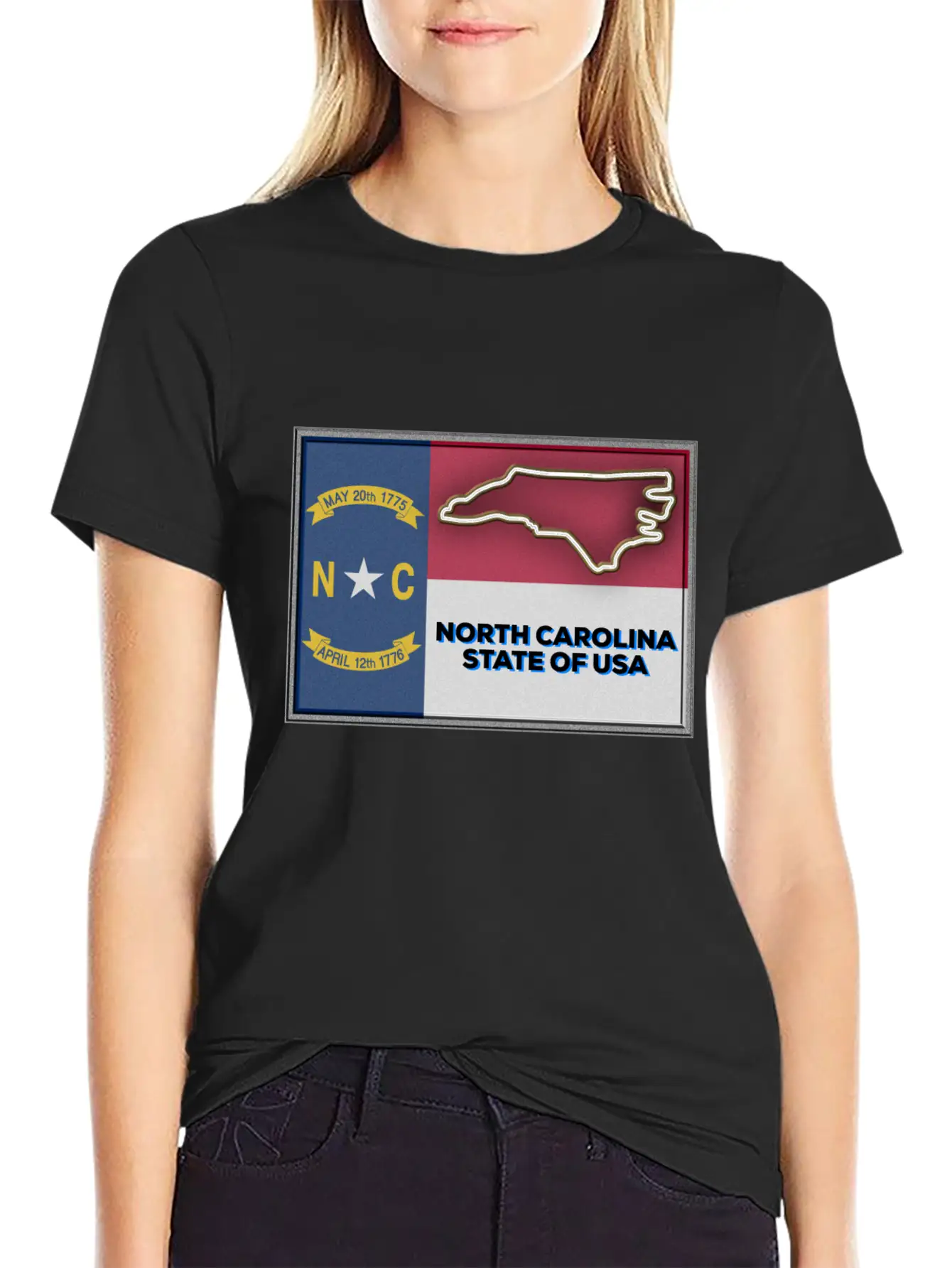 North Carolina State Of The USA Essential Cotton Tee For Daily Outfits – Unisex Style