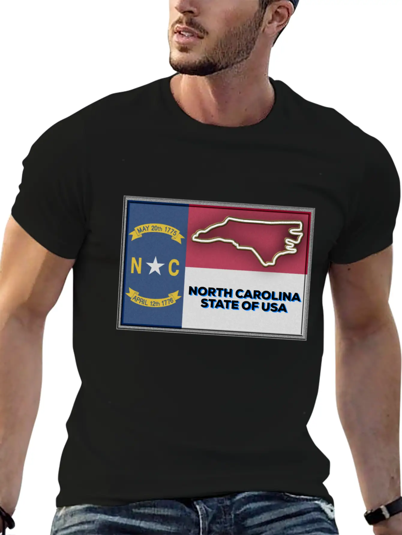 North Carolina State Of The USA Essential Cotton Tee For Daily Outfits – Unisex Style