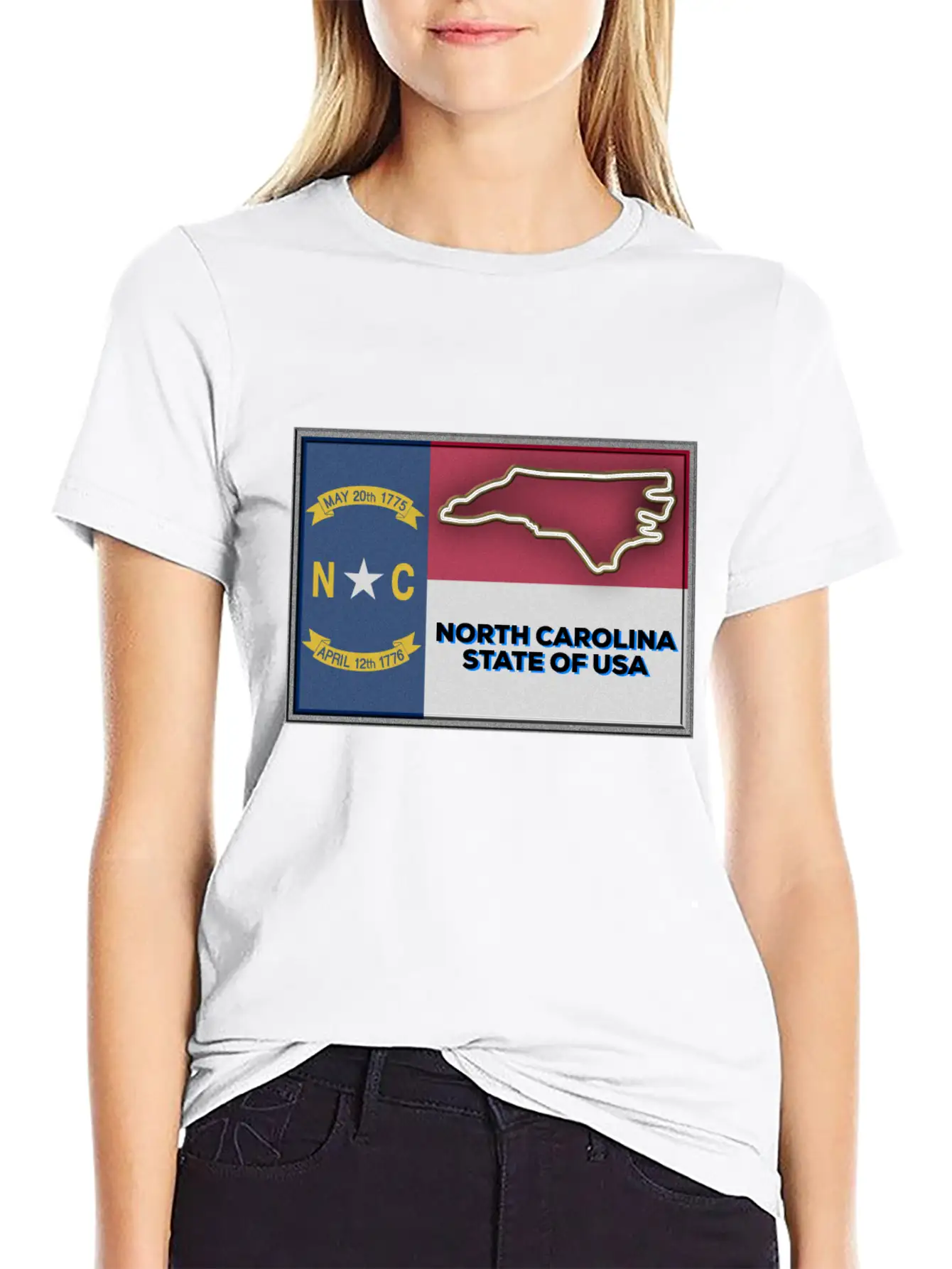 North Carolina State Of The USA Essential Cotton Tee For Daily Outfits – Unisex Style