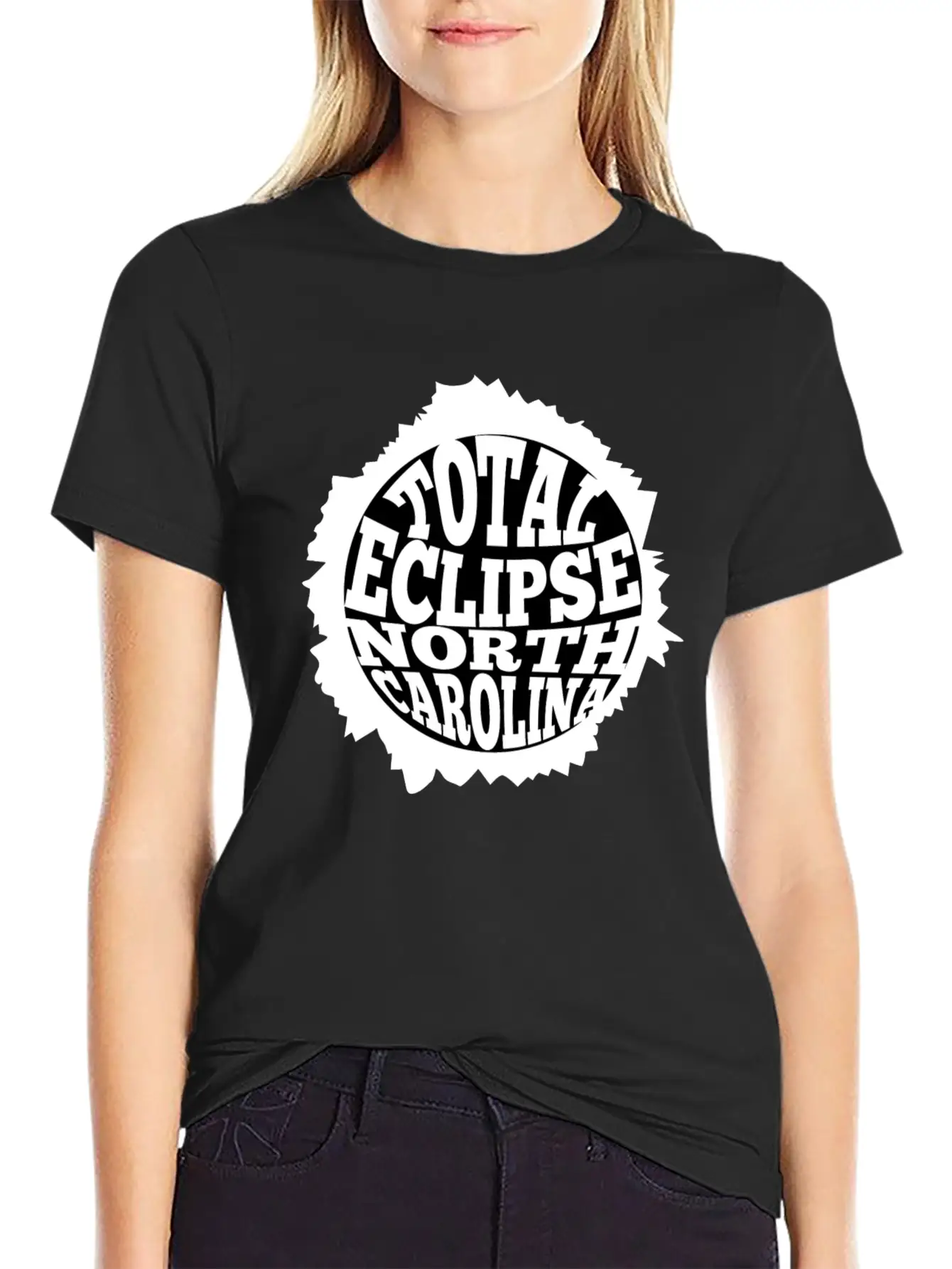 North Carolina Total Solar Eclipse August 21 2017 Unisex Casual T-Shirt – Clean Design For Daily Comfort