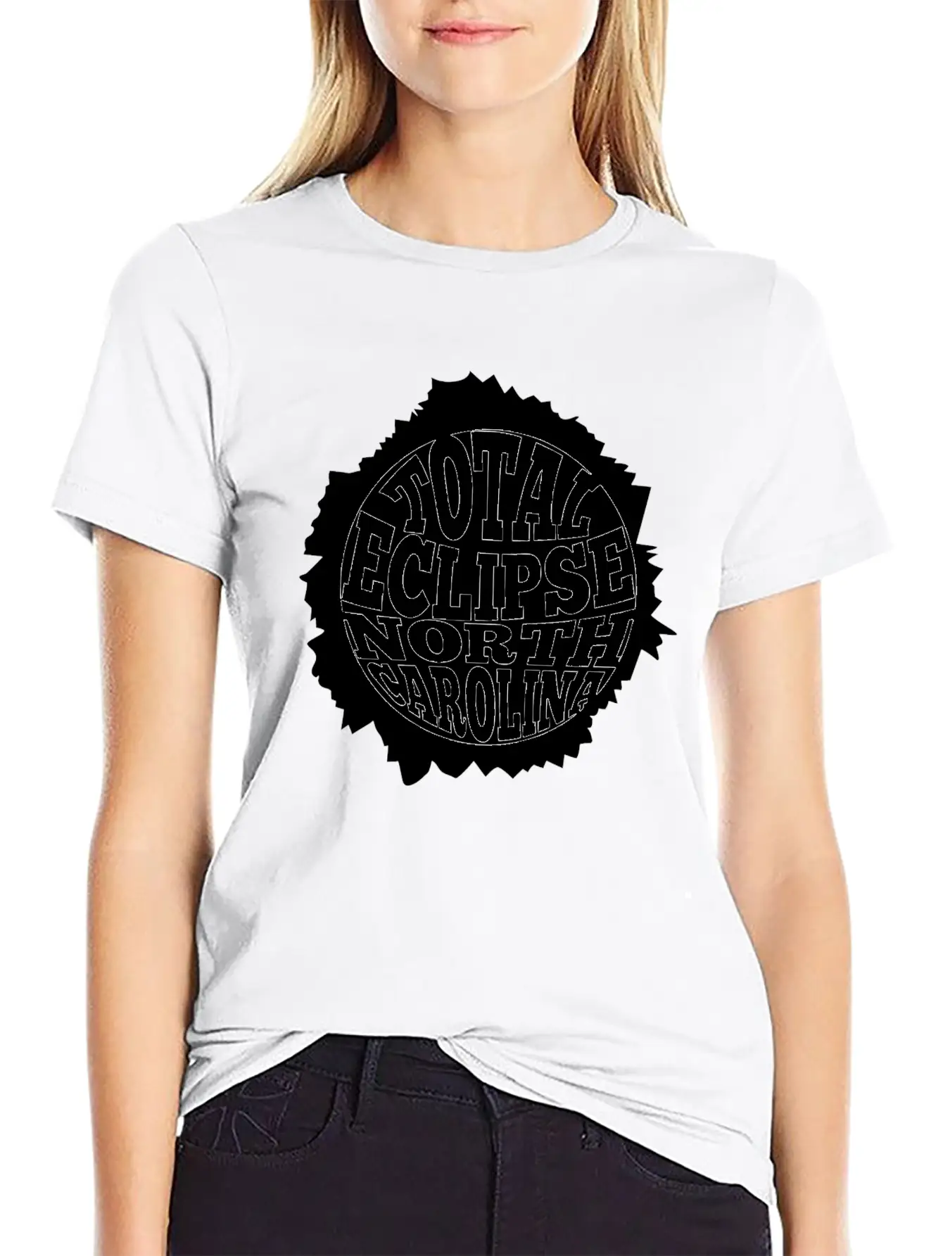 North Carolina Total Solar Eclipse August 21 2017 Unisex Casual T-Shirt – Clean Design For Daily Comfort