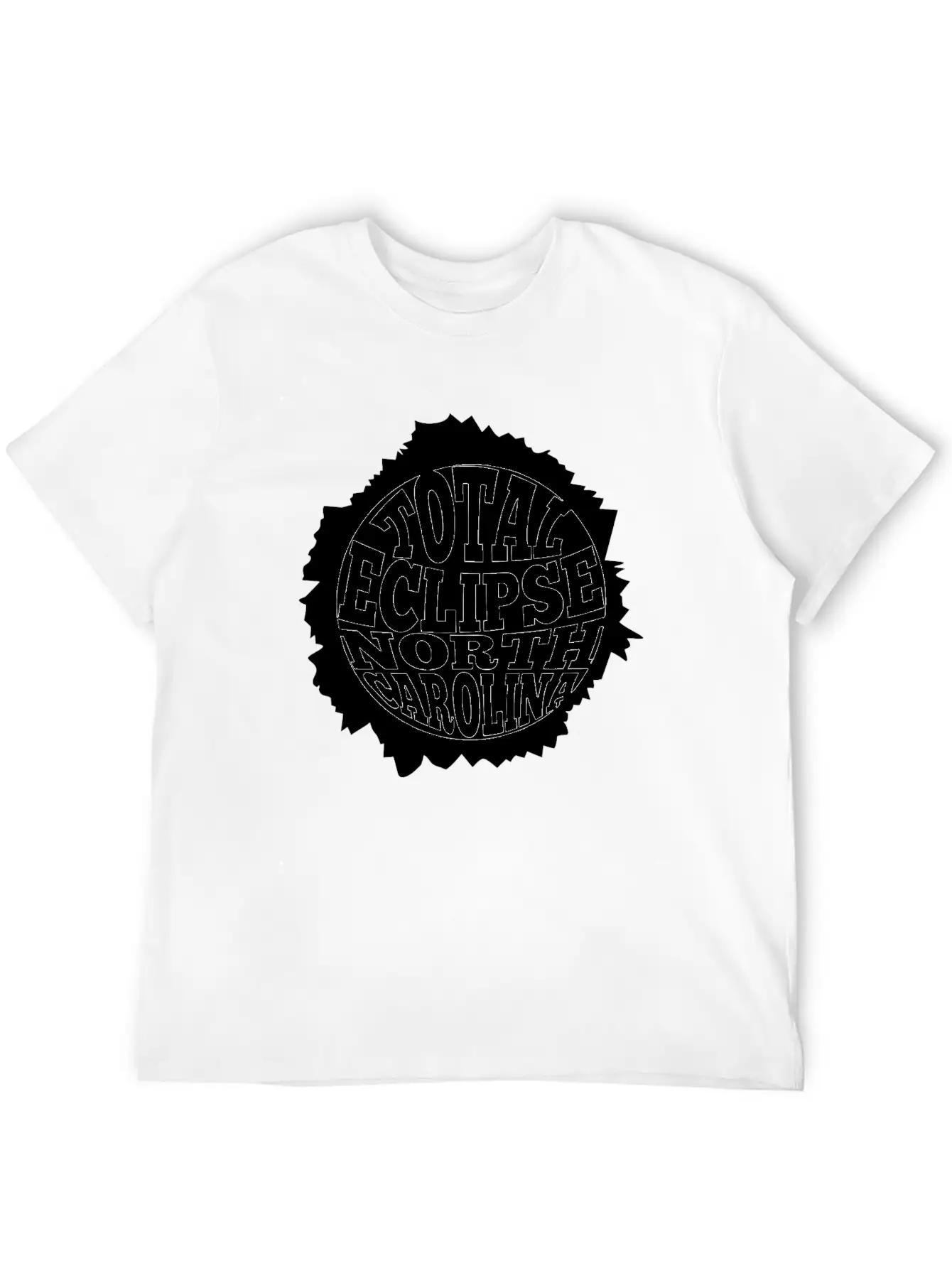 North Carolina Total Solar Eclipse August 21 2017 Unisex Casual T-Shirt – Clean Design For Daily Comfort