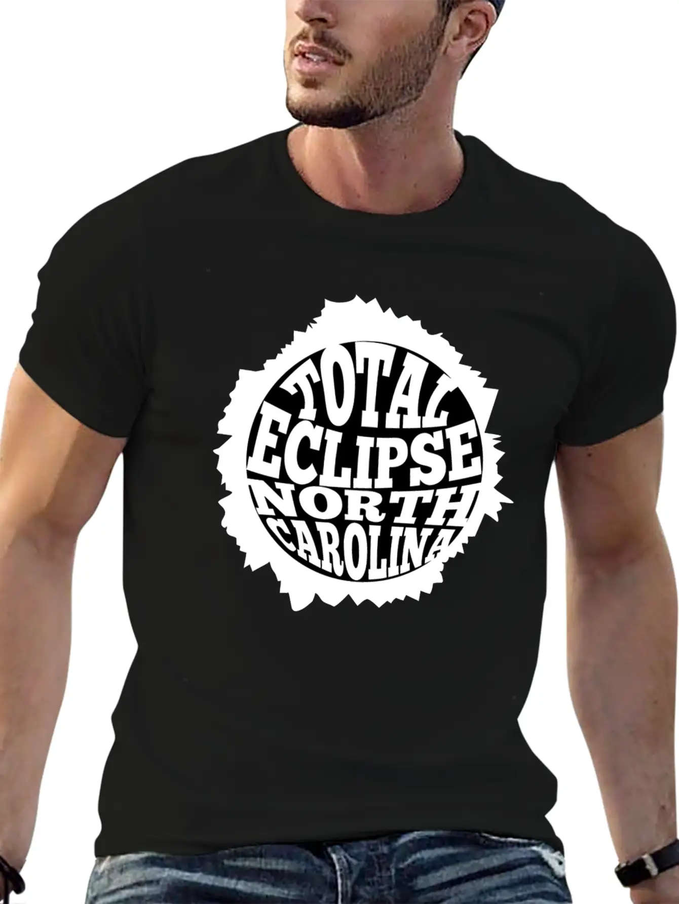 North Carolina Total Solar Eclipse August 21 2017 Unisex Casual T-Shirt – Clean Design For Daily Comfort