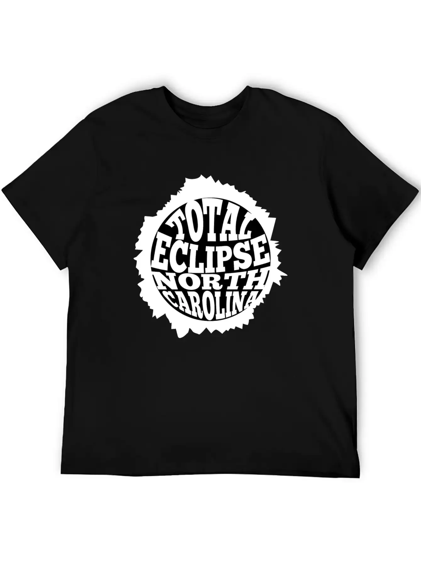 North Carolina Total Solar Eclipse August 21 2017 Unisex Casual T-Shirt – Clean Design For Daily Comfort
