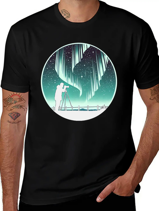 Northern Lights Aurora 2 Classic Fit Graphic Tee For Daily Comfort – Unisex Cotton Shirt