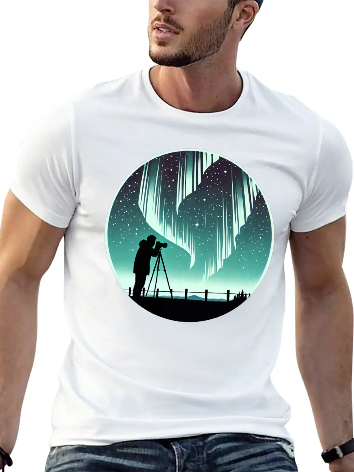 Northern Lights Aurora 2 Classic Fit Graphic Tee For Daily Comfort – Unisex Cotton Shirt