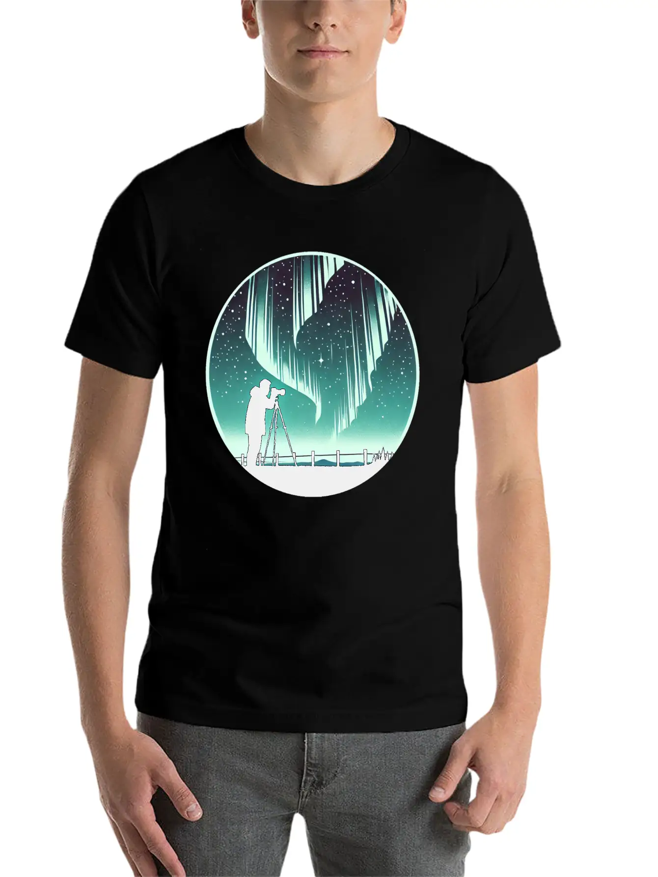 Northern Lights Aurora 2 Classic Fit Graphic Tee For Daily Comfort – Unisex Cotton Shirt