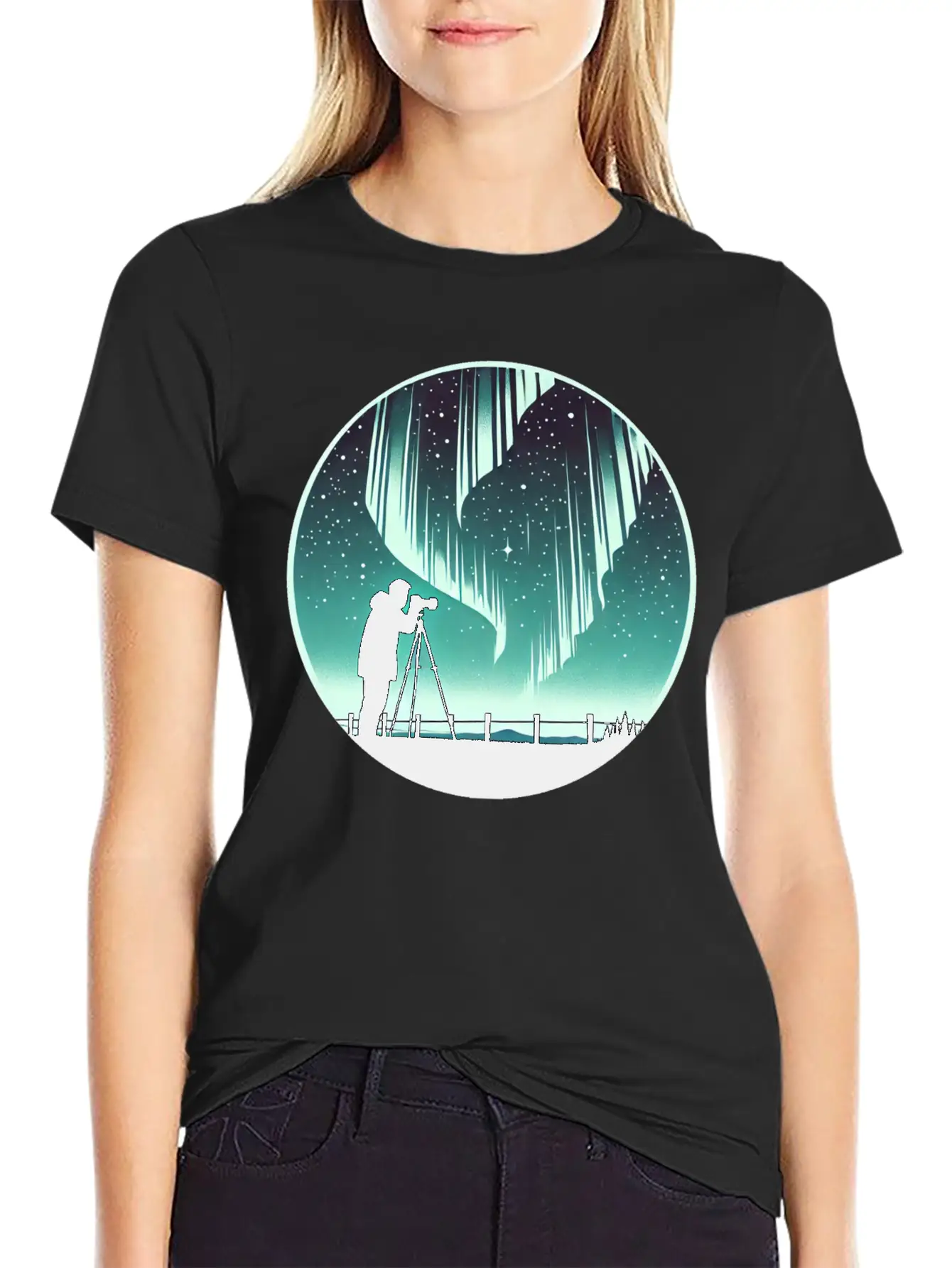 Northern Lights Aurora 2 Classic Fit Graphic Tee For Daily Comfort – Unisex Cotton Shirt