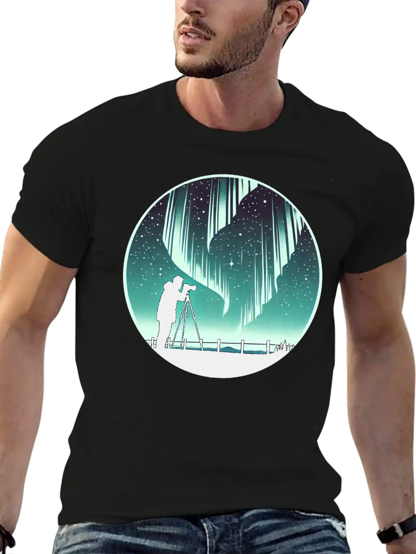 Northern Lights Aurora 2 Classic Fit Graphic Tee For Daily Comfort – Unisex Cotton Shirt