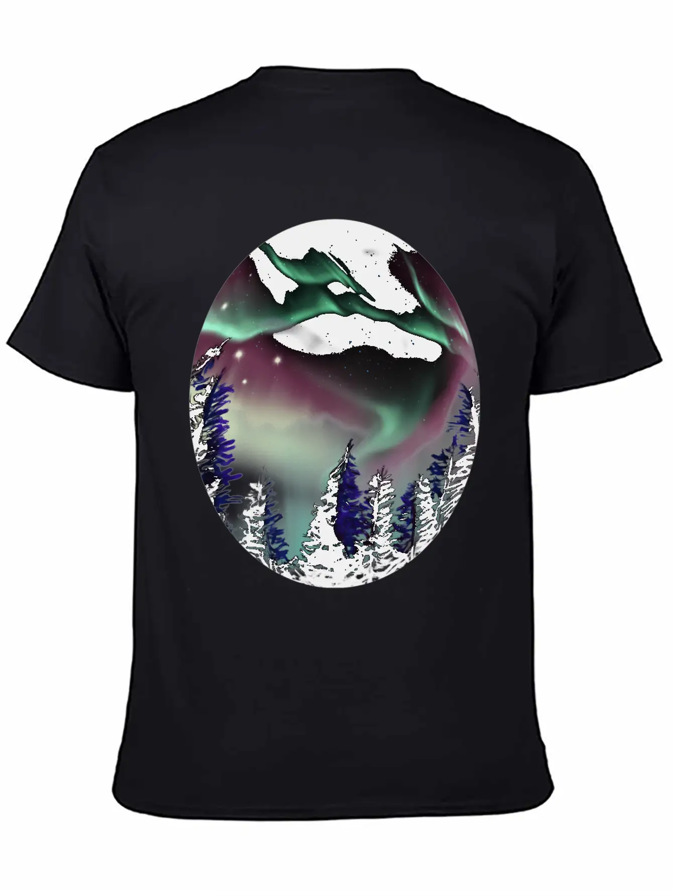 Northern Lights Aurora Borealis For Or Essential Cotton Tee For Daily Outfits – Unisex Style