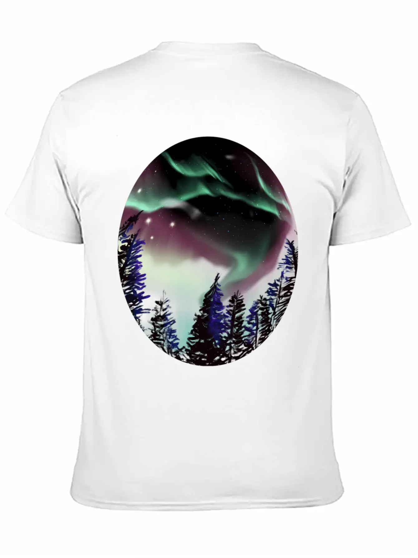 Northern Lights Aurora Borealis For Or Essential Cotton Tee For Daily Outfits – Unisex Style