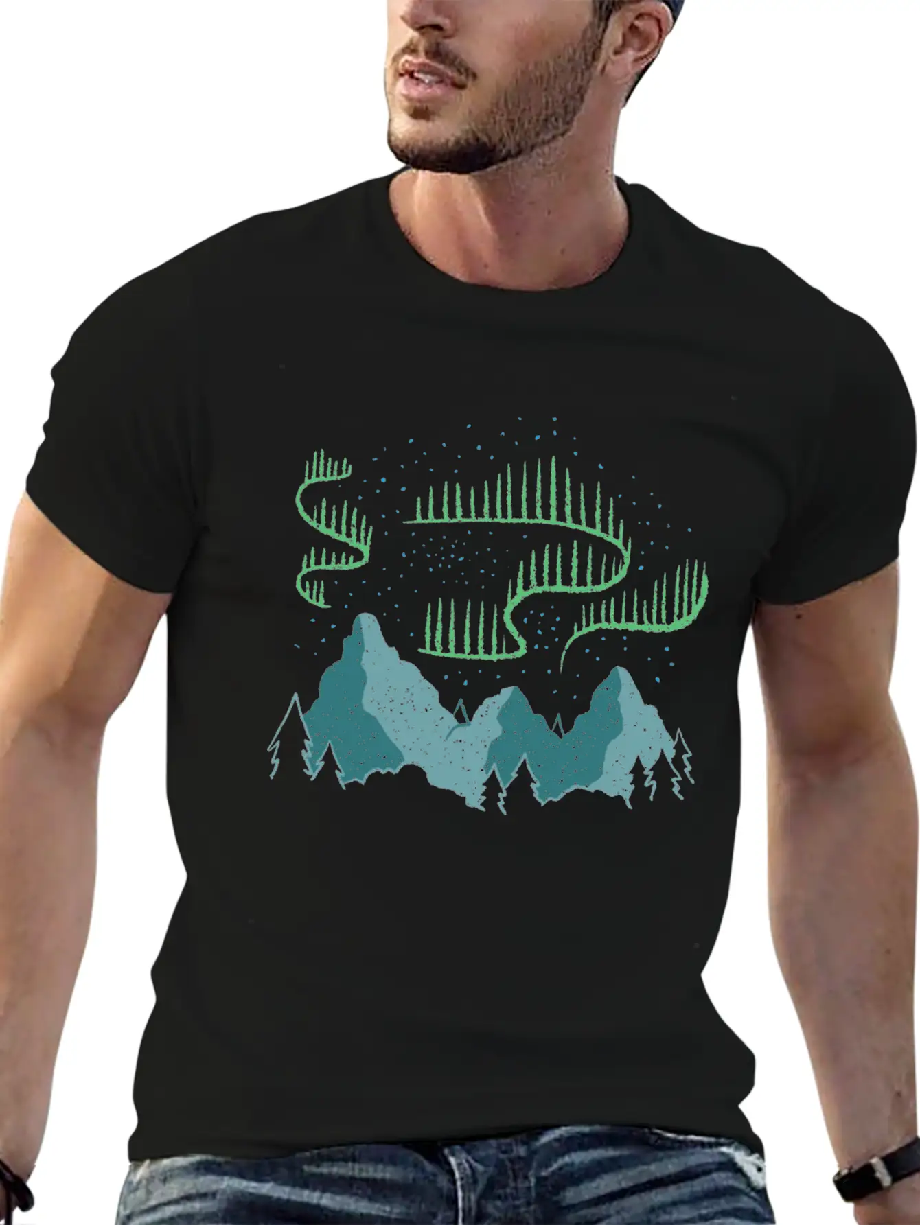 Northern Lights Soft Cotton Short Sleeve Tee – Unisex Wardrobe Staple