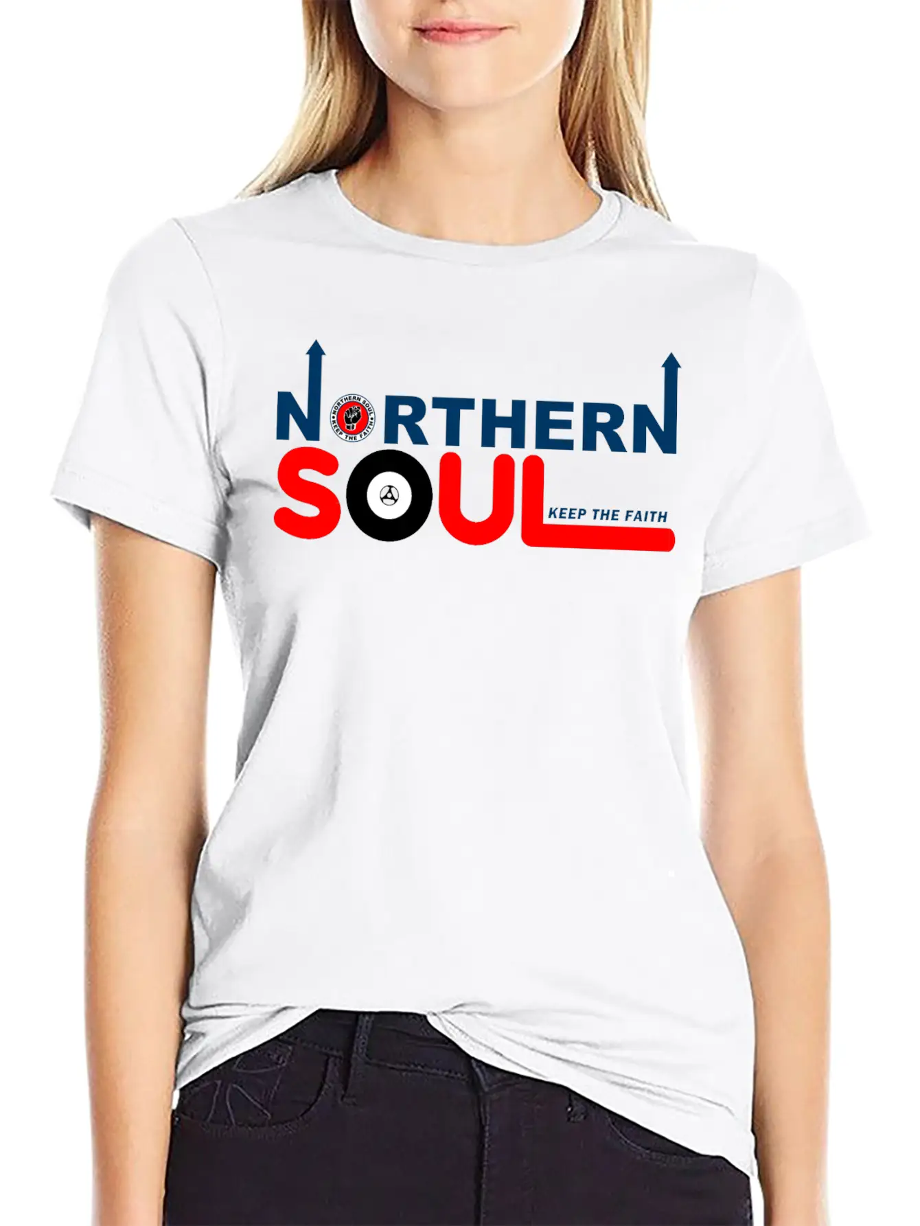 Northern Soul - Keep The Faith Modern Fit Casual T-Shirt – Clean And Versatile Design