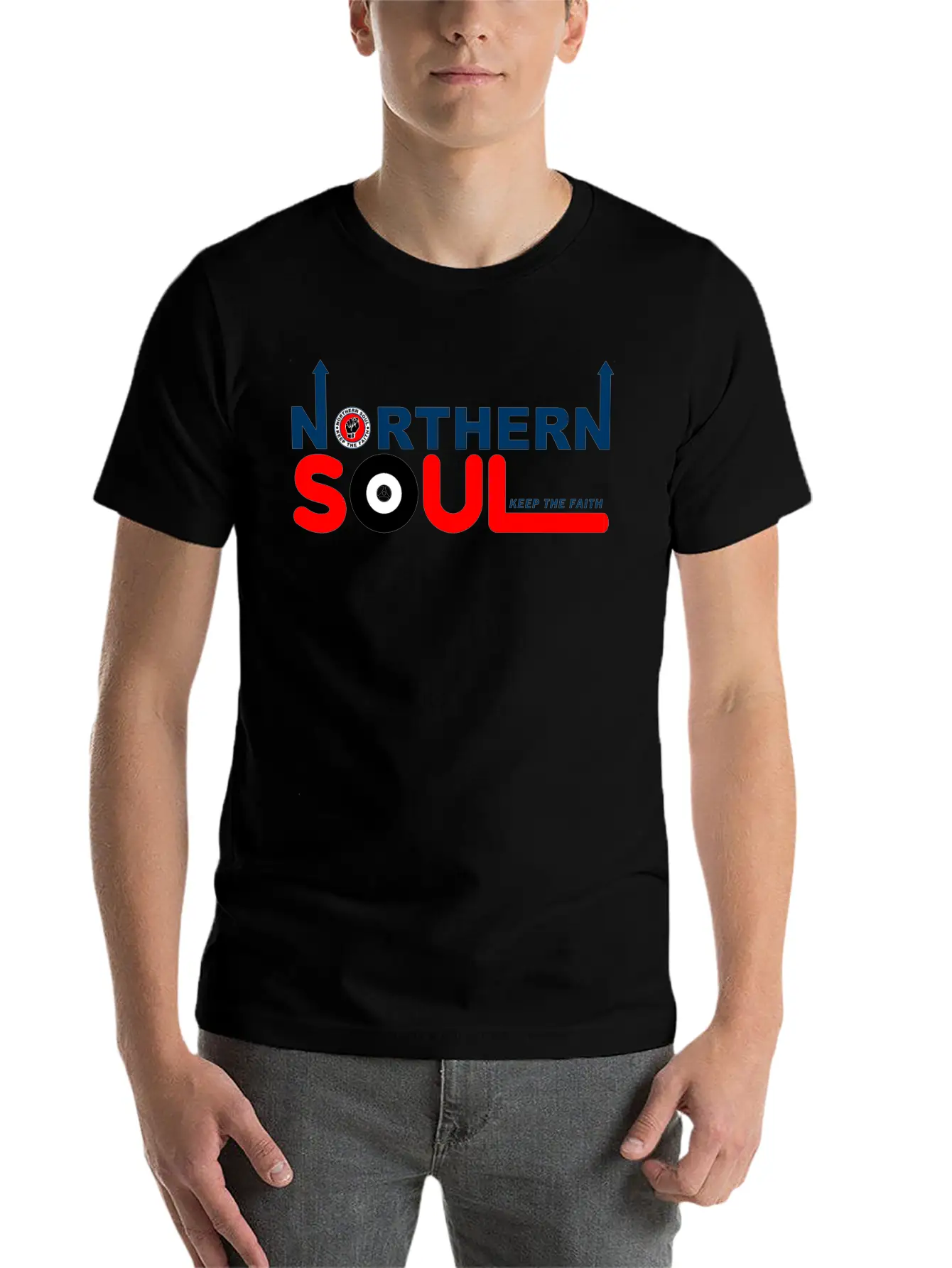 Northern Soul - Keep The Faith Modern Fit Casual T-Shirt – Clean And Versatile Design