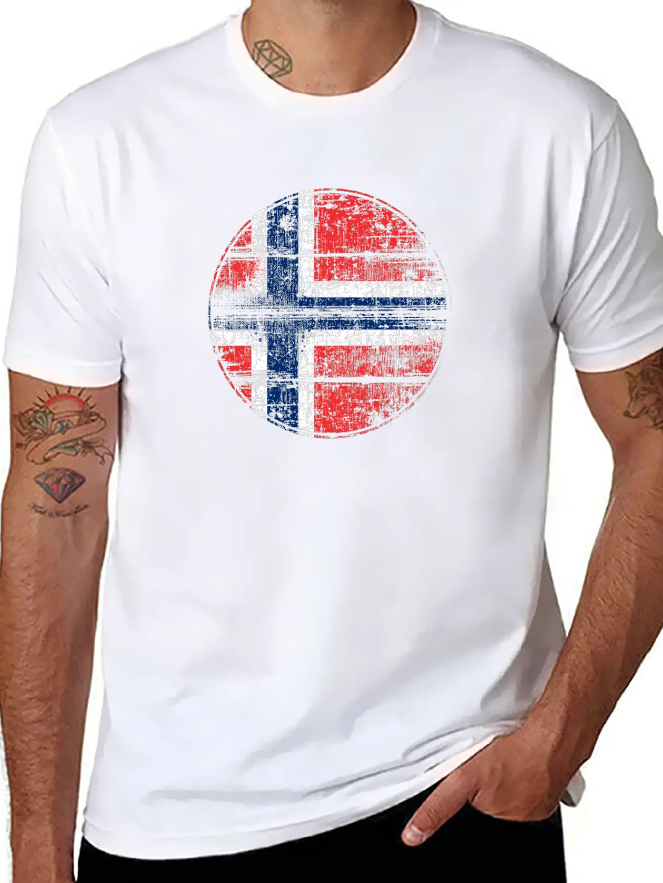Norway Flag Essential Cotton Tee For Daily Outfits – Unisex Style