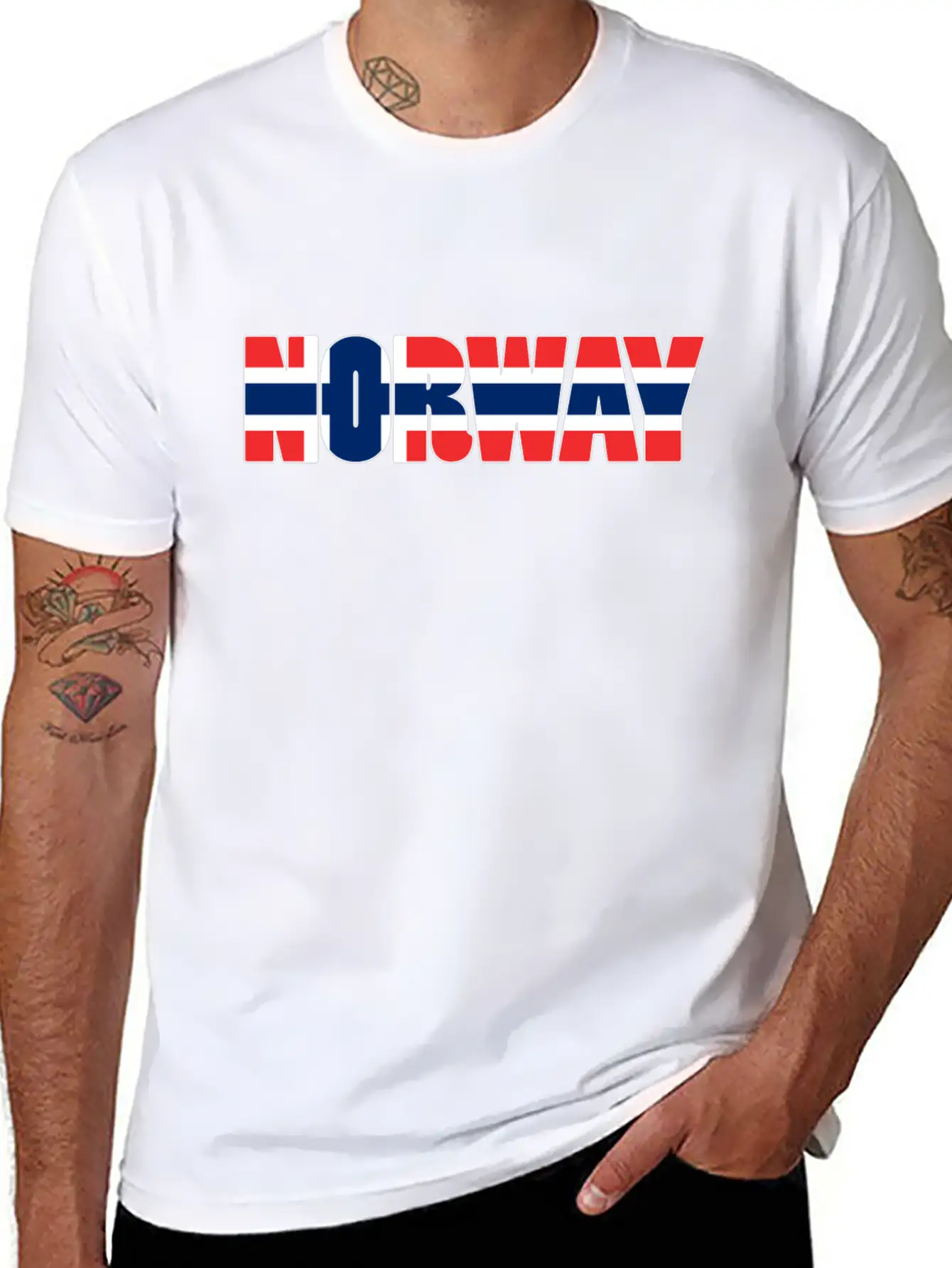 Norway Flag Unisex Casual T-Shirt – Clean Design For Daily Comfort