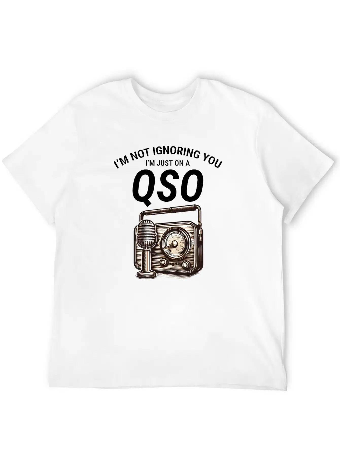 Nostalgic QSO Vintage Ham Radio Operator Classic Soft Cotton Short Sleeve Tee – Unisex Wardrobe Staple