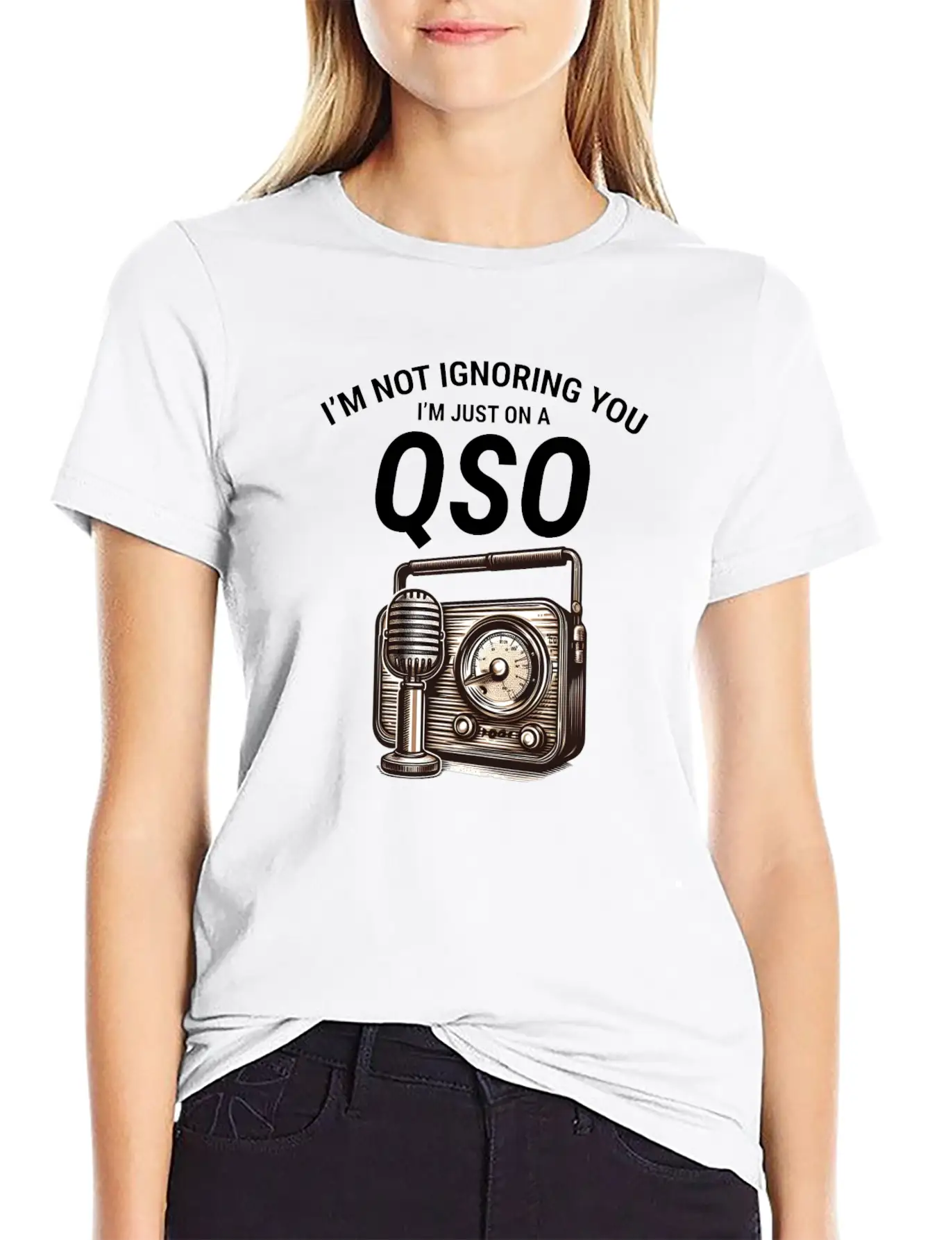 Nostalgic QSO Vintage Ham Radio Operator Classic Soft Cotton Short Sleeve Tee – Unisex Wardrobe Staple